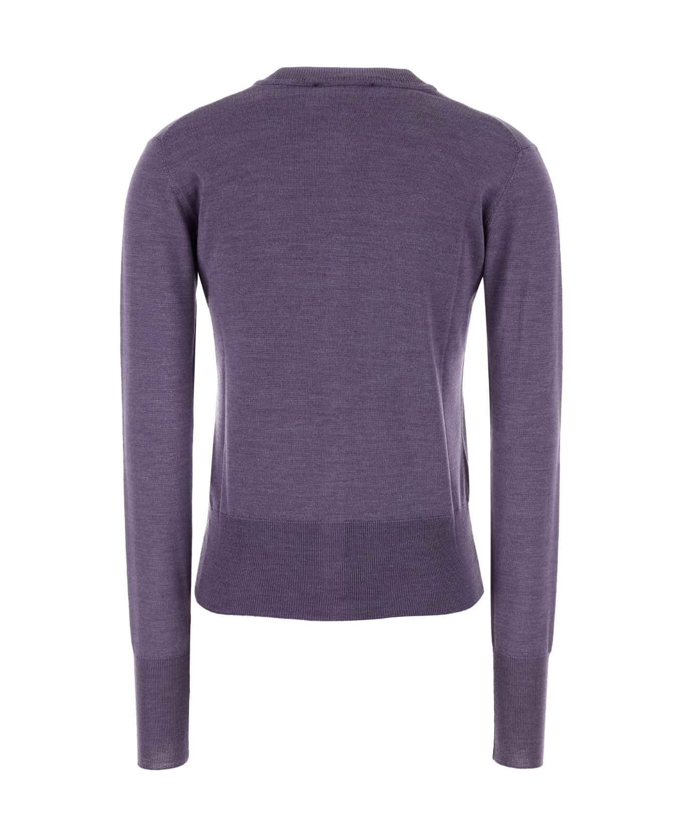 Vivienne Westwood Purple Wool Blend Bea Cardigan - PURPLE