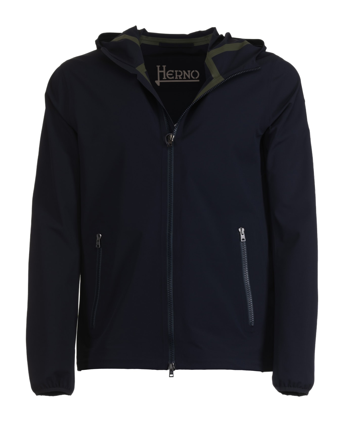 Herno Hooded Jacket - Blu