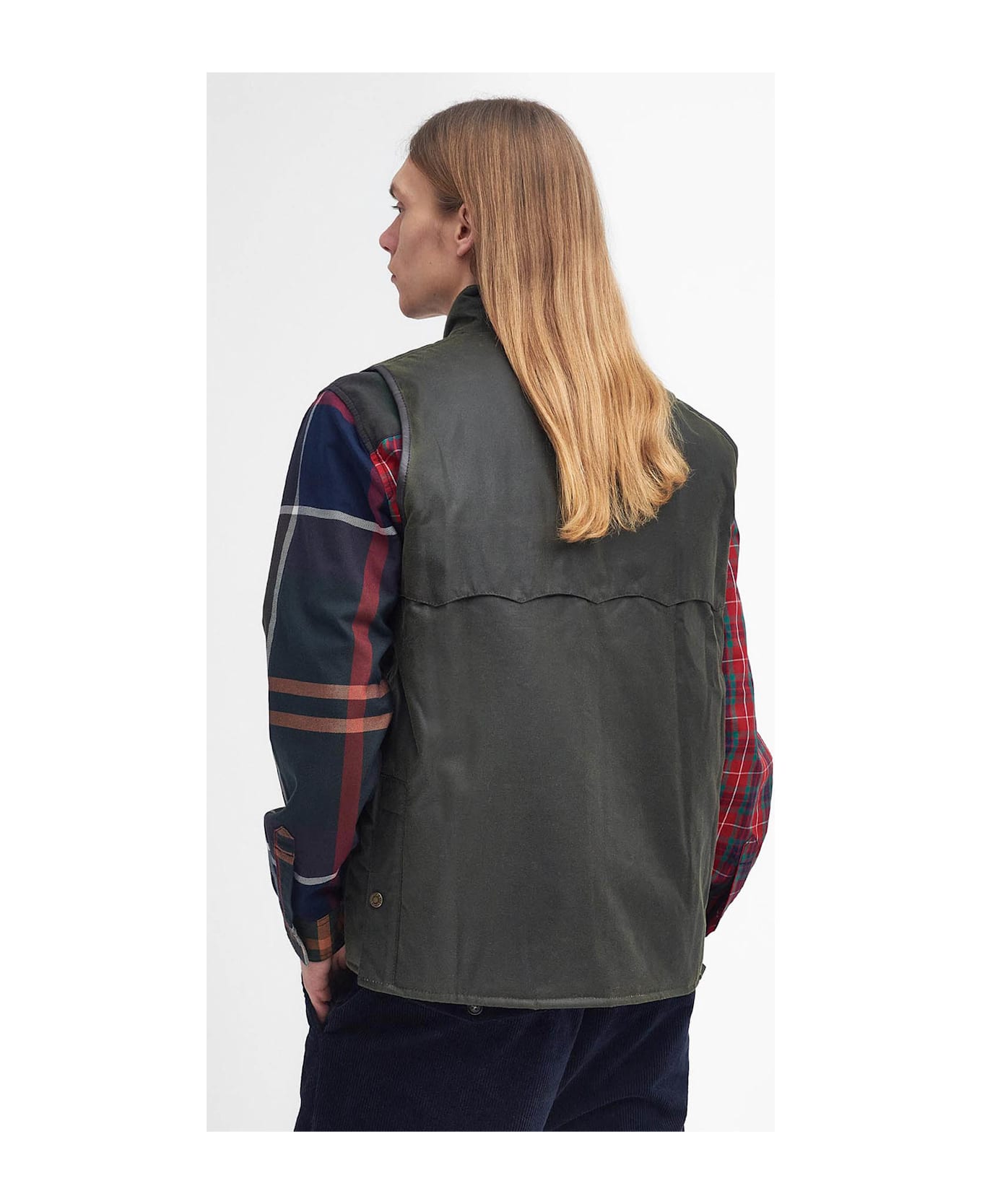 Baracuta Ba X Br Wax Gilet - Archive Olive