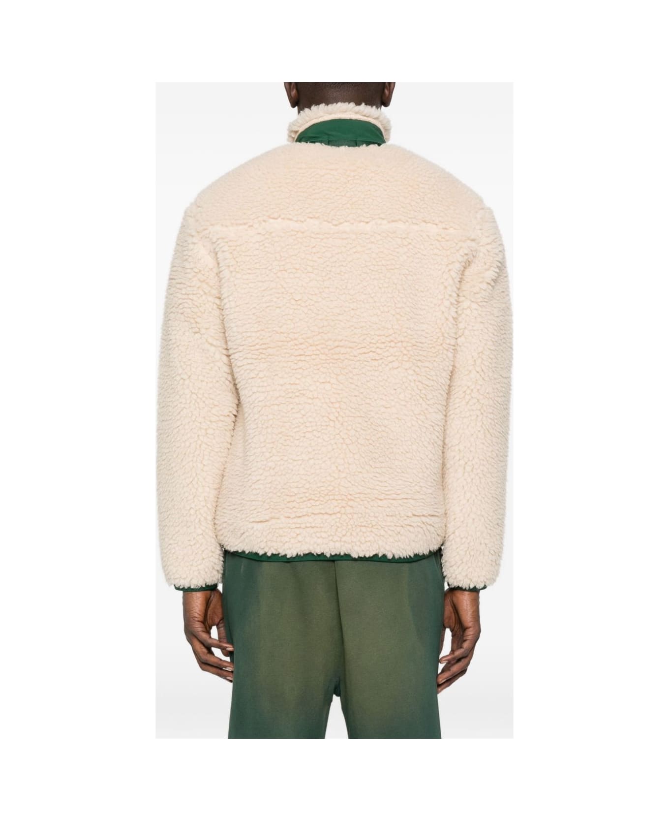 Polo Ralph Lauren Zip-up Fleece Jacket With Pockets - White