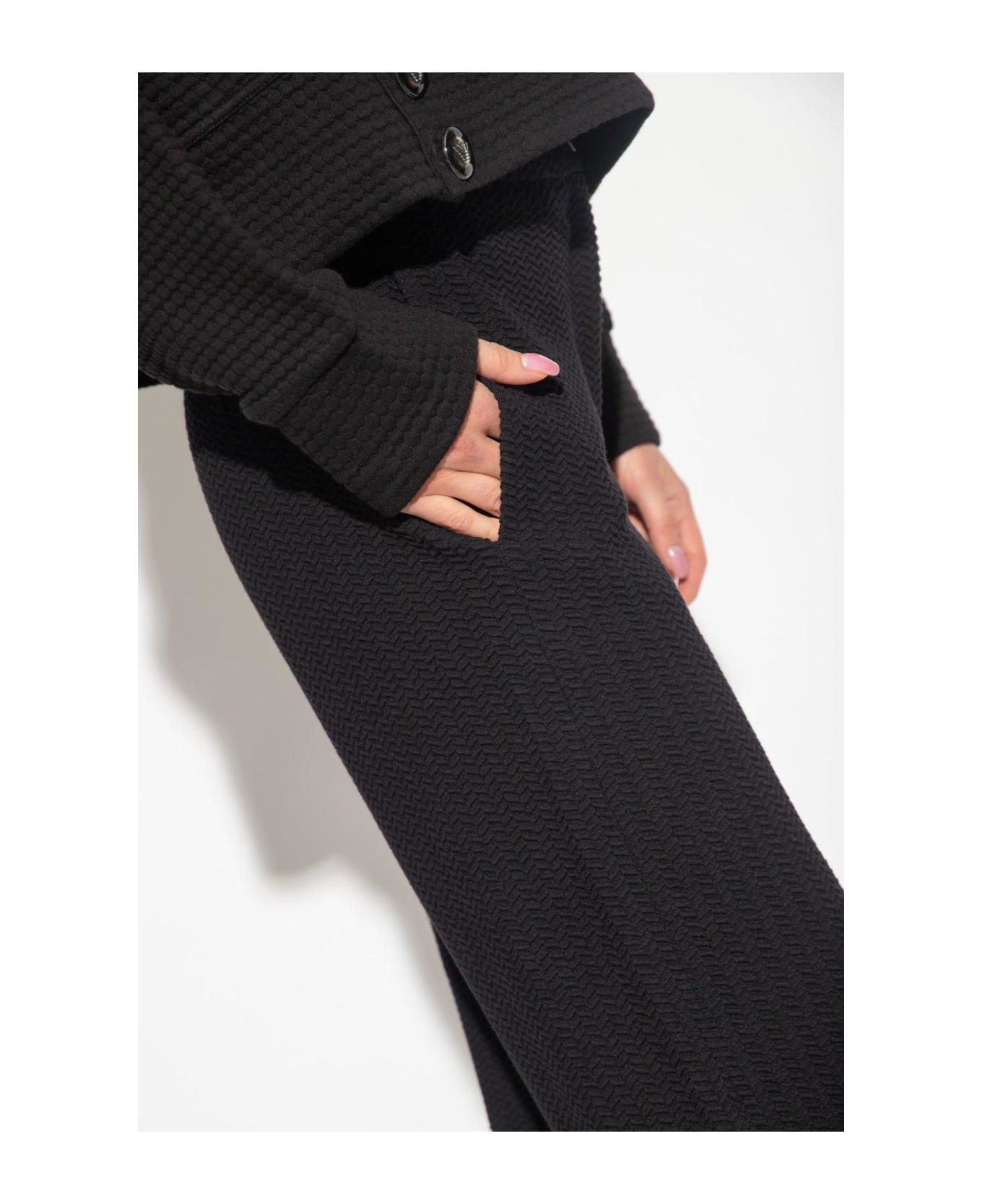 Emporio Armani Loose Fitting Trousers - Nero