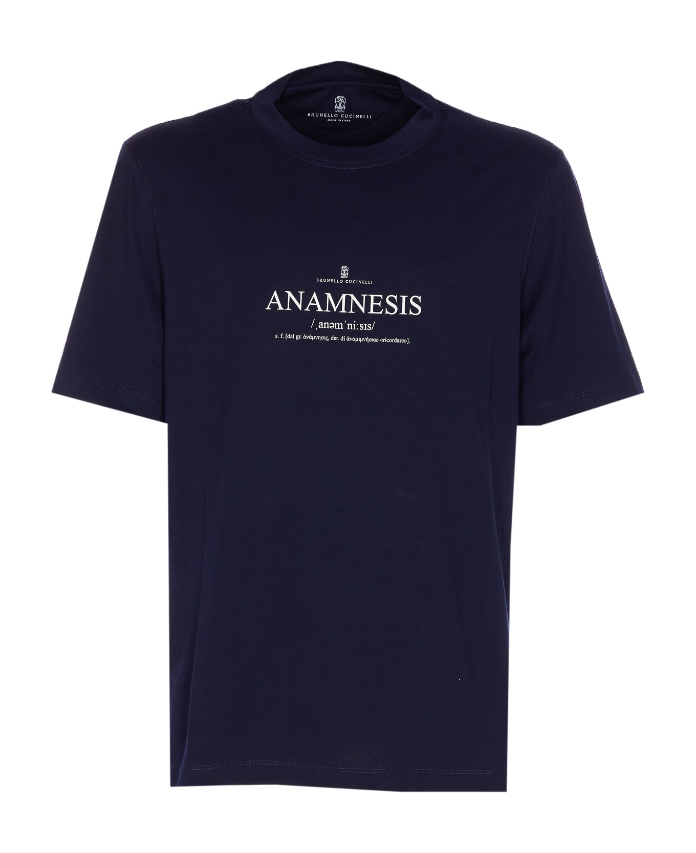 Brunello Cucinelli Anamnesis Logo T-shirt - Blue