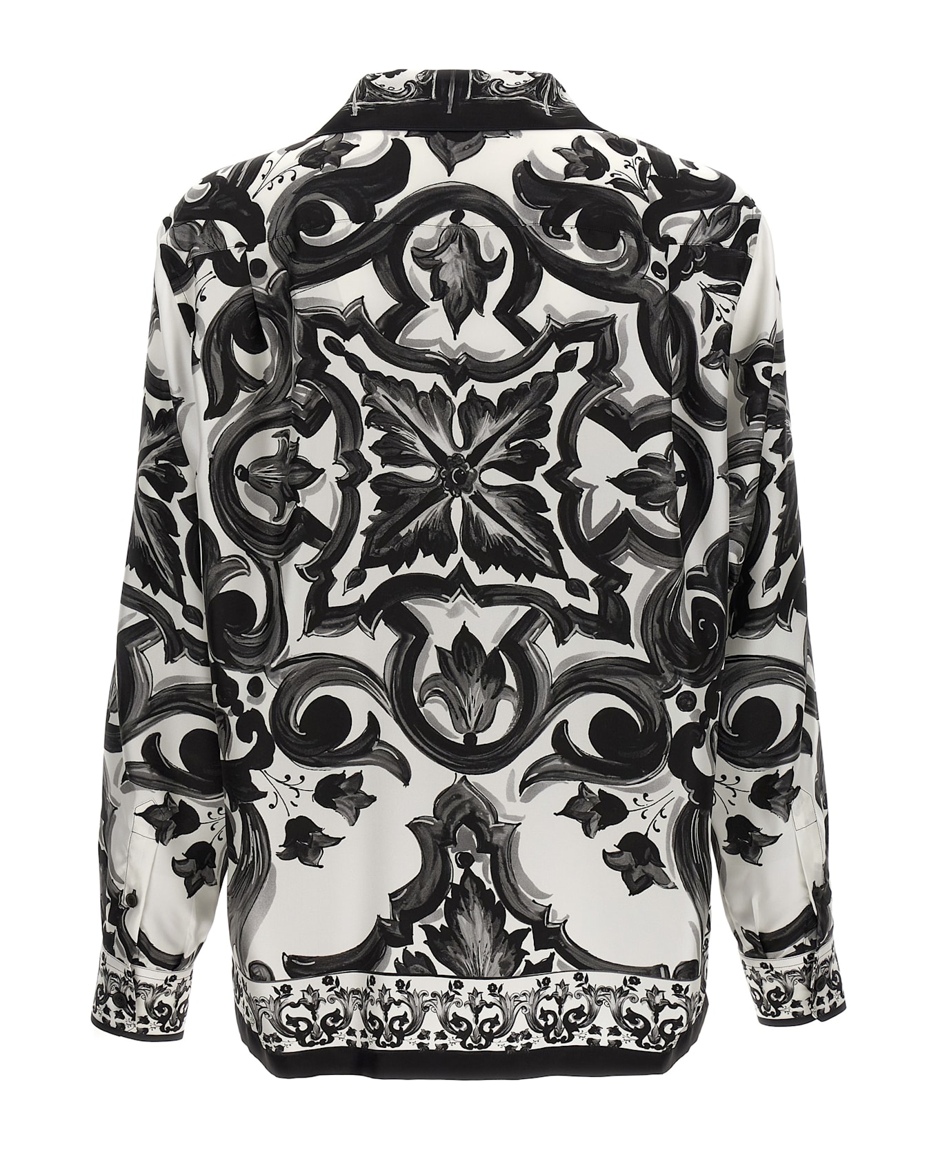 Dolce 
Gabbana 
vanity
 Silk Shirt - White/Black