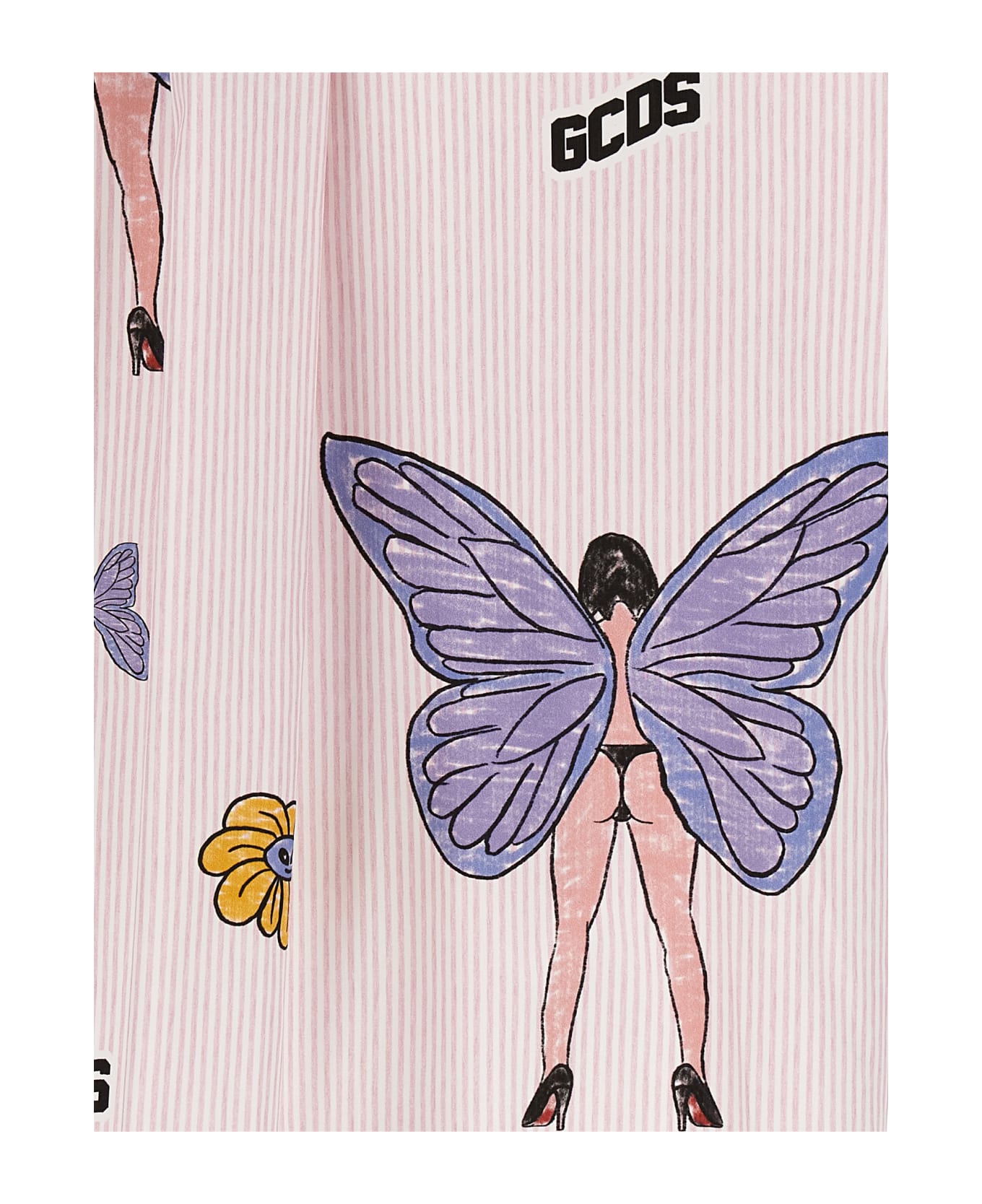 GCDS 'butterfly' Shirt - Pink