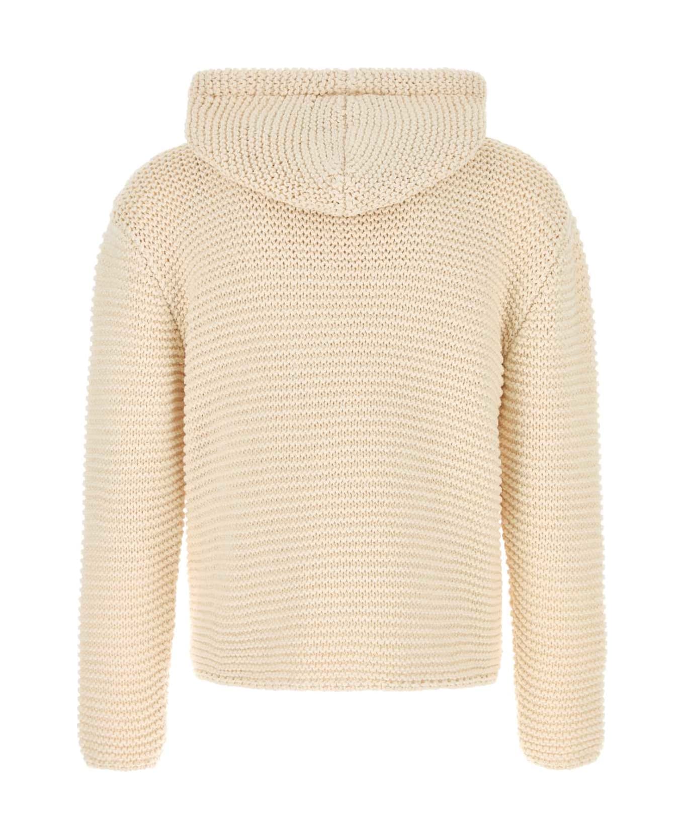 Alexander McQueen Ivory Cotton Sweatshirt - IVORYBLACK