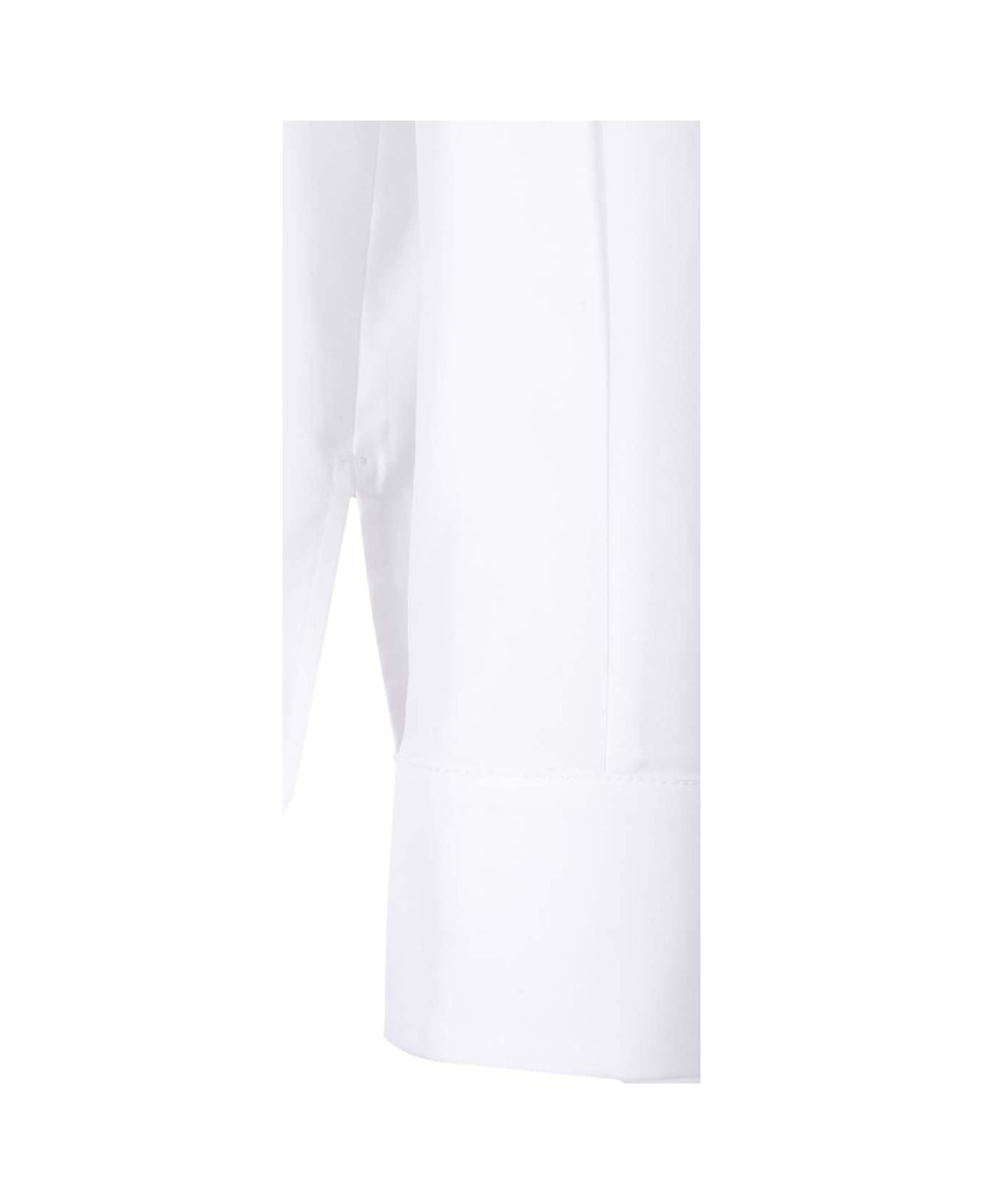 
S Max Mara Buttoned Long-sleeved Oxford Shirt - Bianco