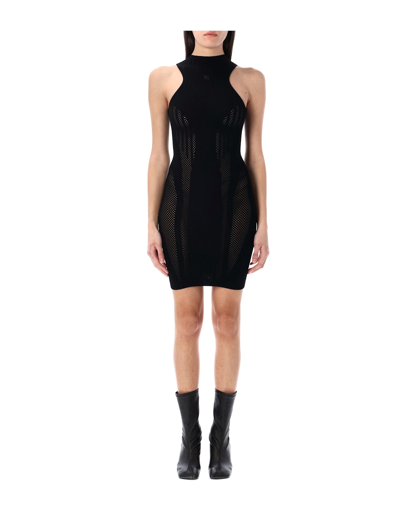 MISBHV Future Sport Halter Mini Dress - BLACK