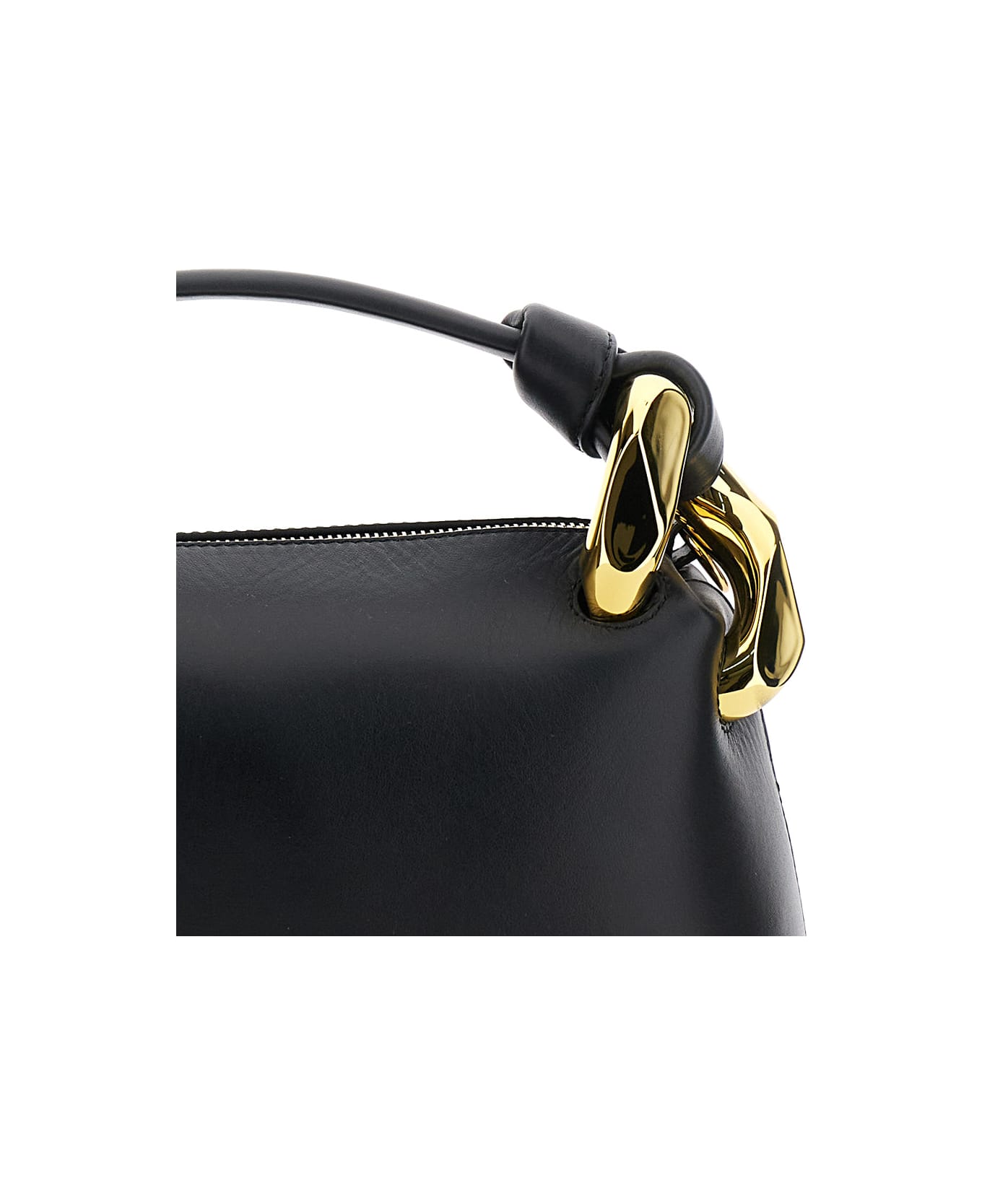 J.W. Anderson 
corner
 Black Handbag With Metallic Knot Detail In Leather Woman - Black