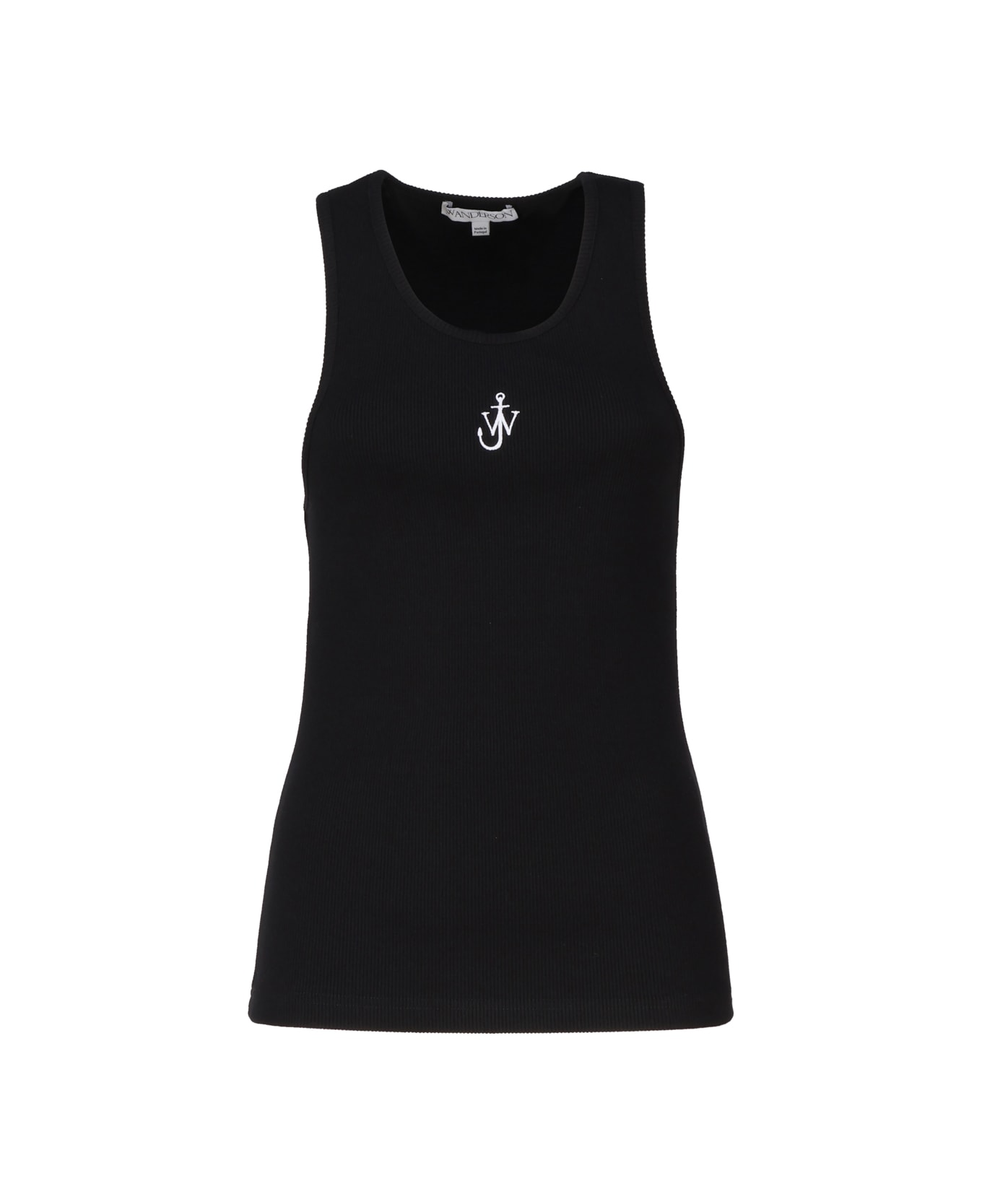 J.W. Anderson Tank Top With Embroidery - Black