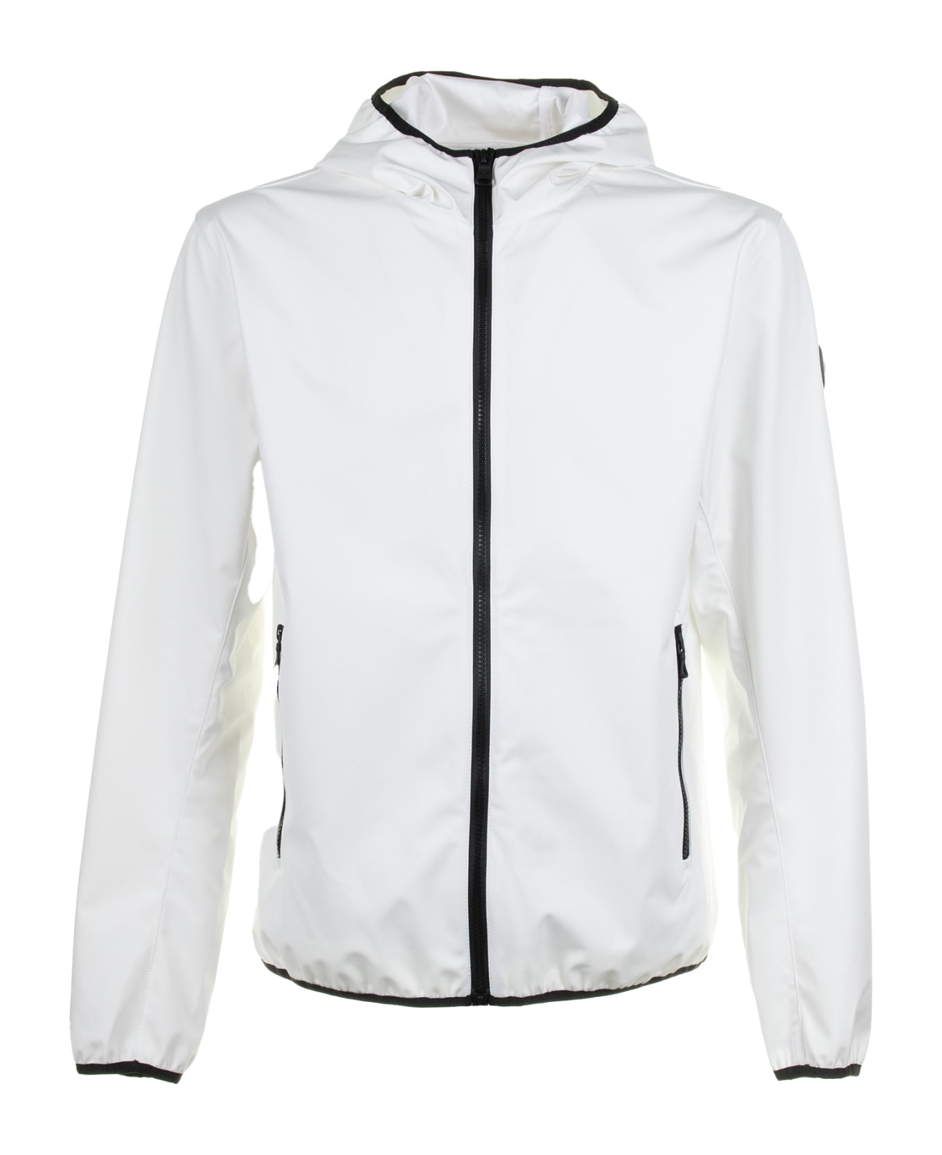 Colmar White Softshell Jacket With Hood - BIANCO