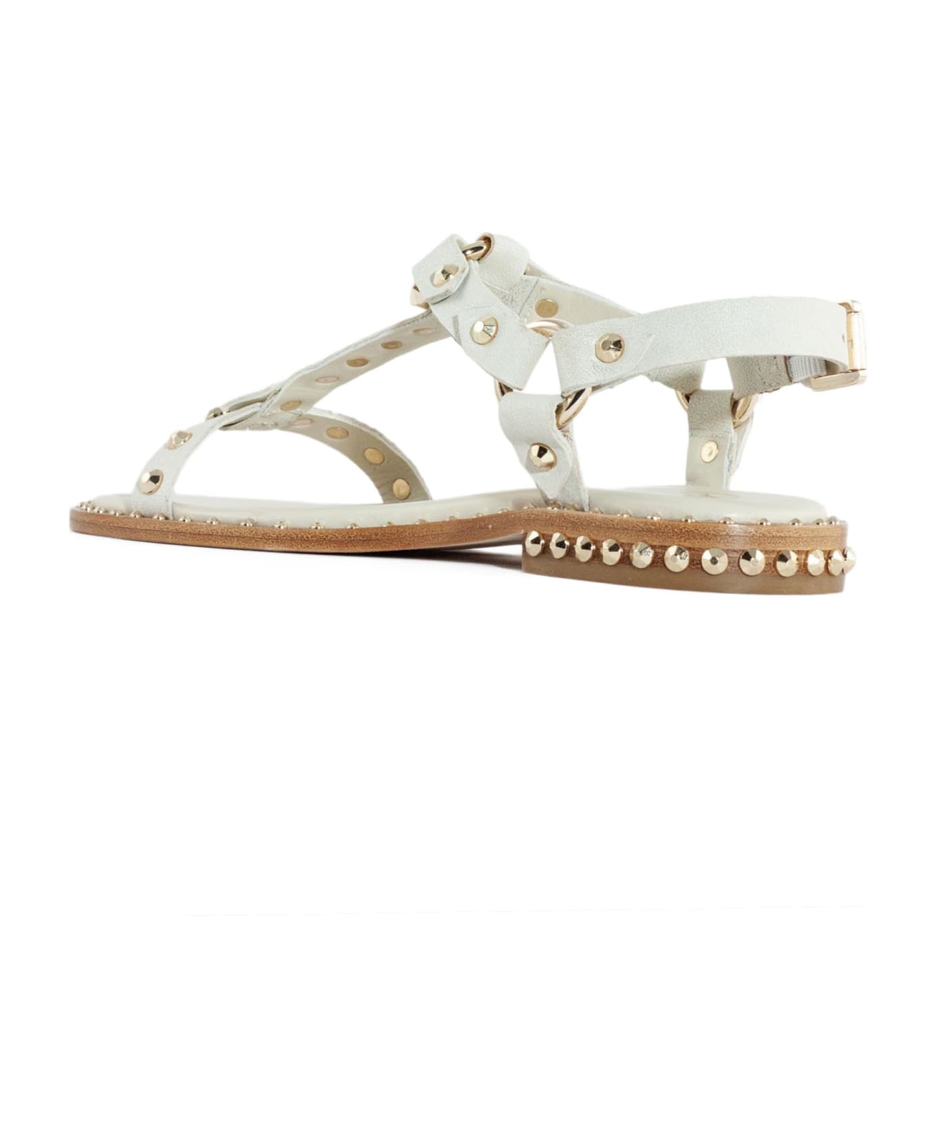 Ash White Leather Patsy Sandals - White