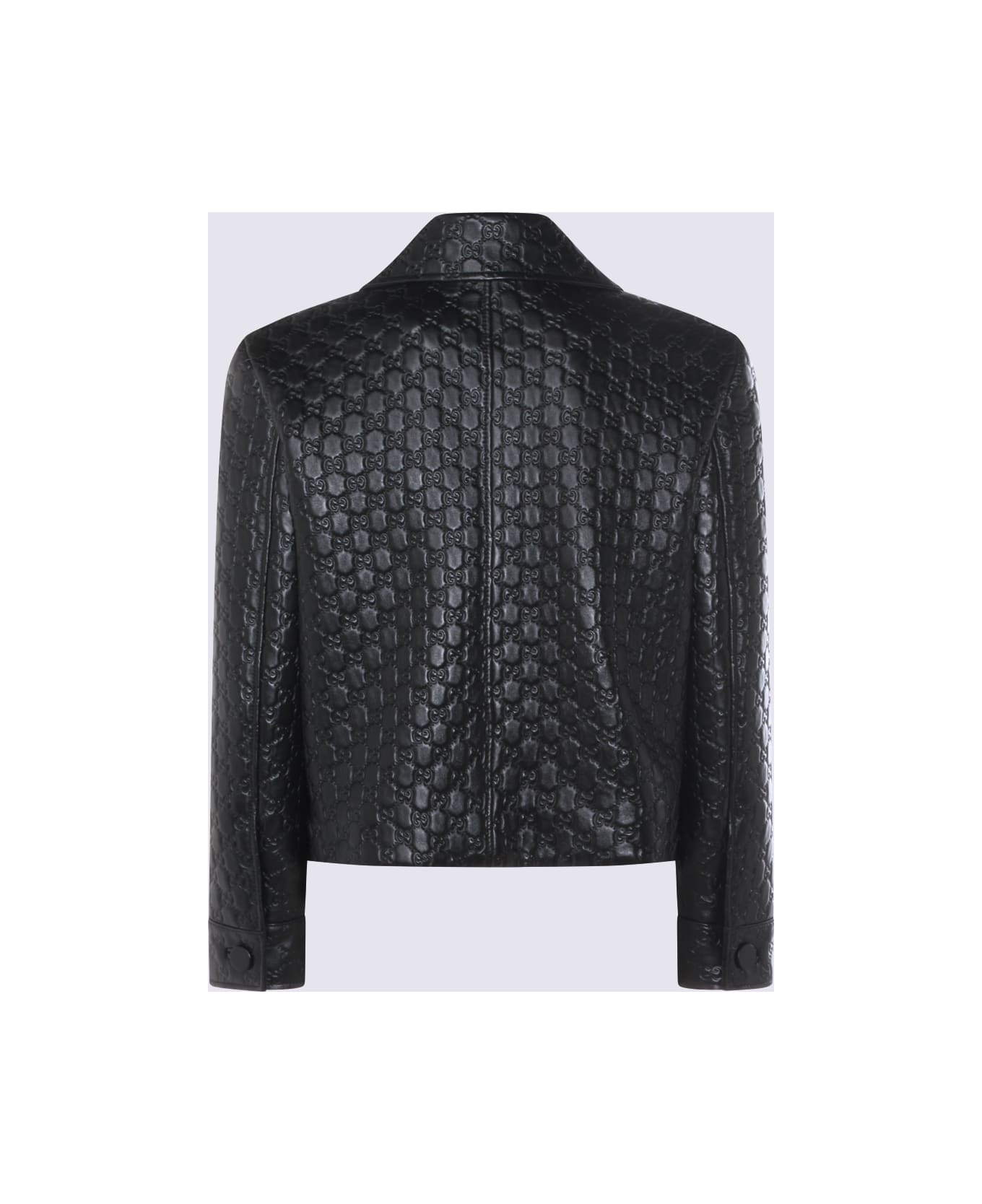 Gucci Black Leather Jacket - Black