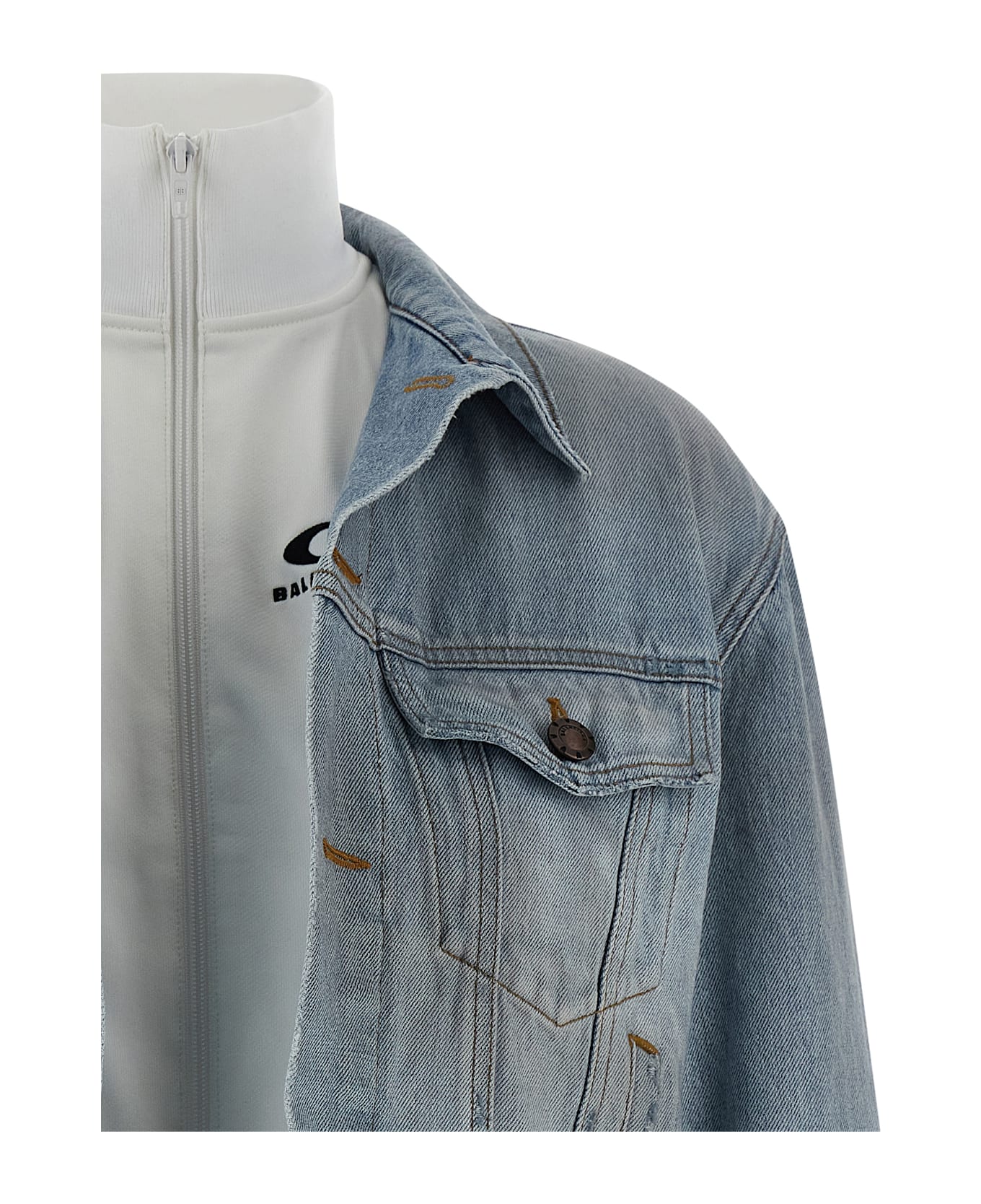 Balenciaga Double Layer Jacket - Light Blue