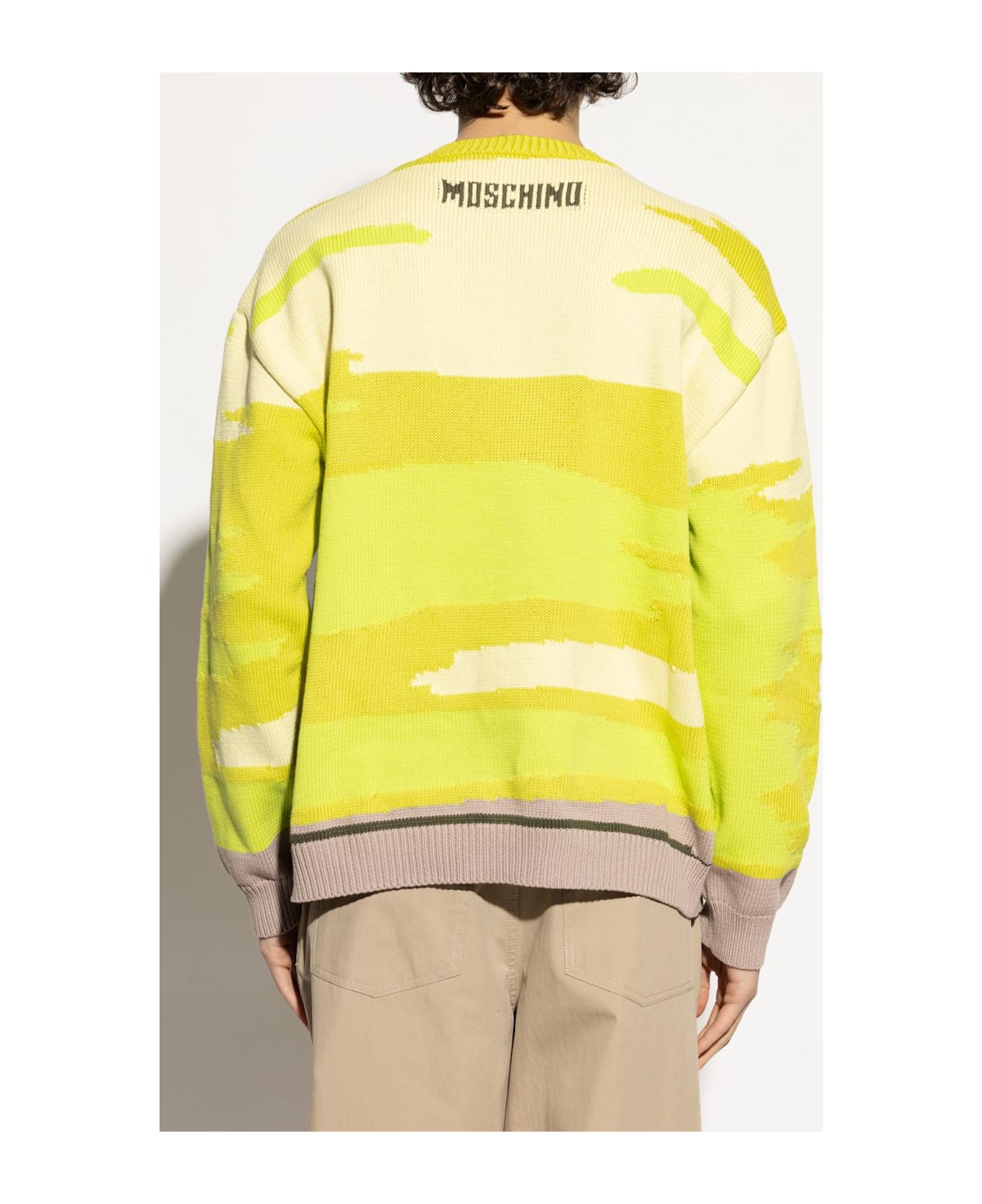 Moschino Patterned Sweater - GREEN