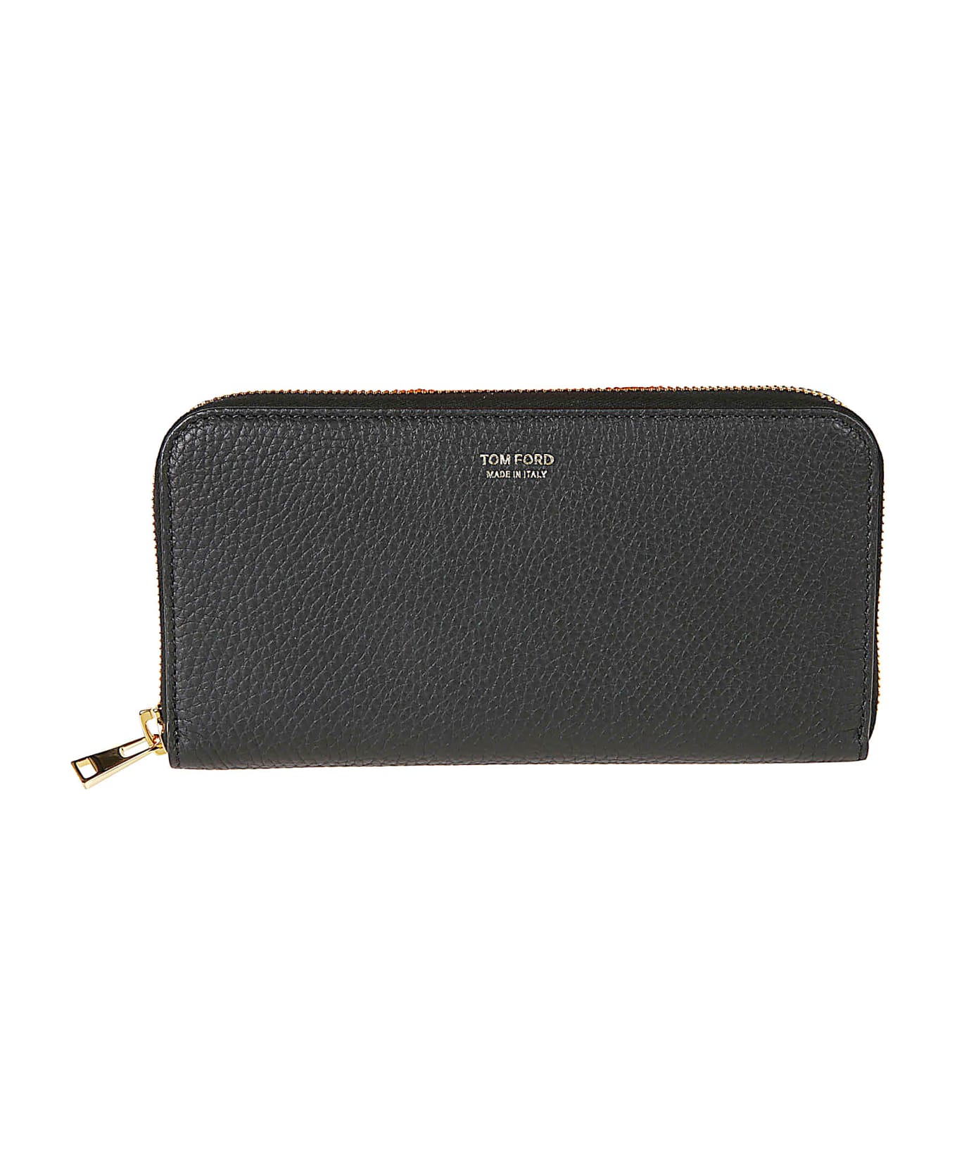 Tom Ford Grained Leather Zip-around Wallet - Black