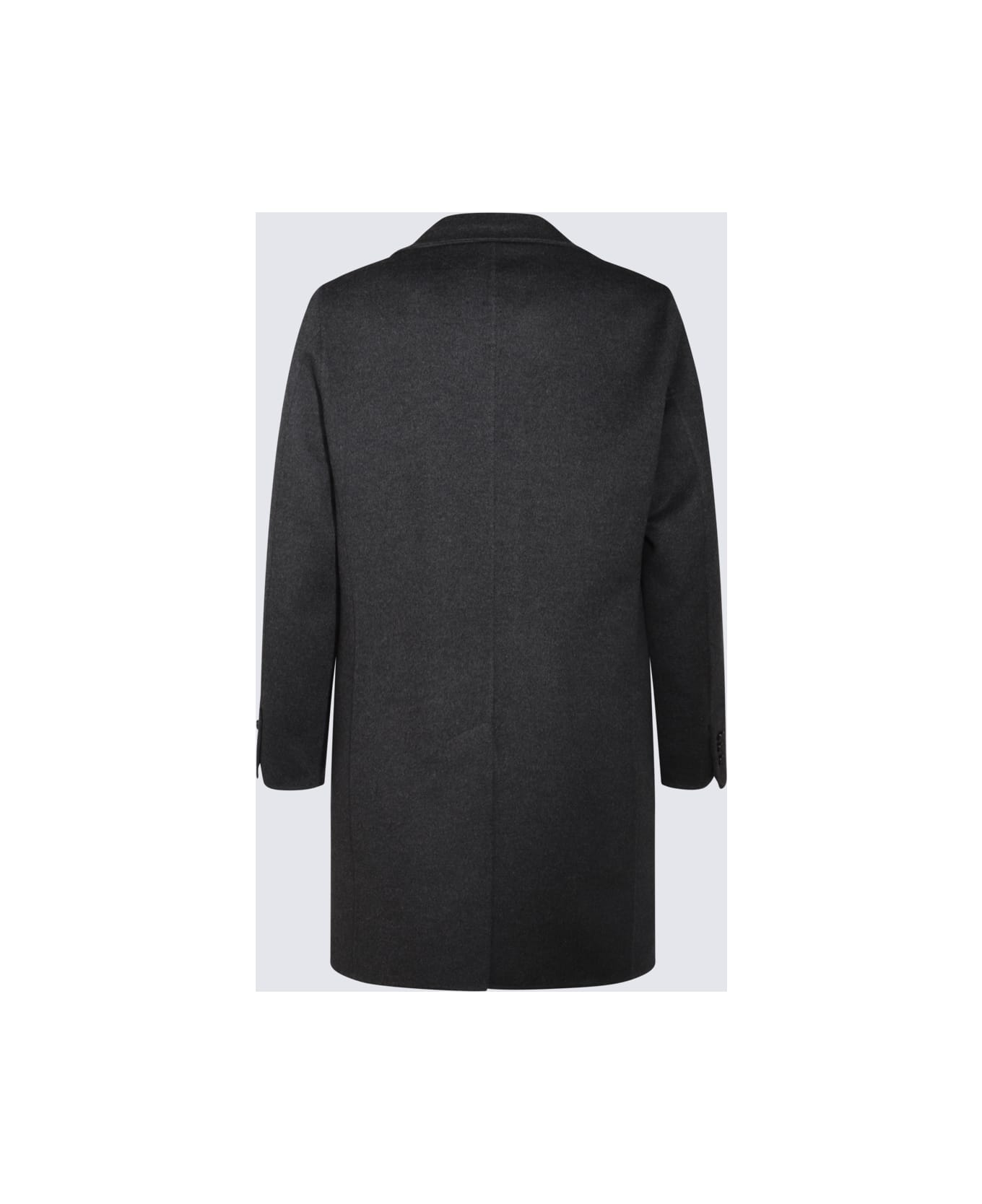 Canali Dark Grey Wool Casual Jacket