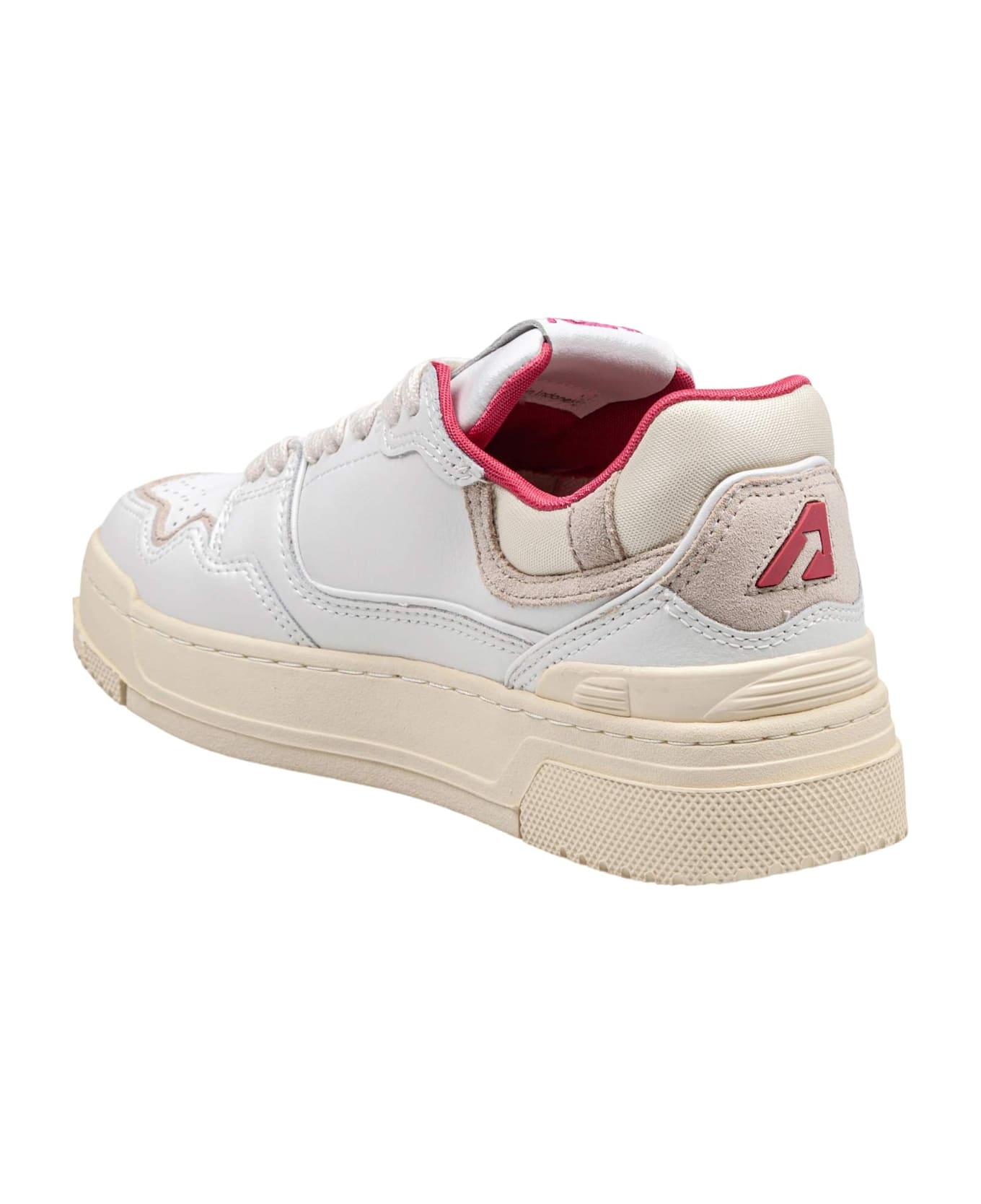 Autry Sneakers Clc Low In Leather Color White - Bianco