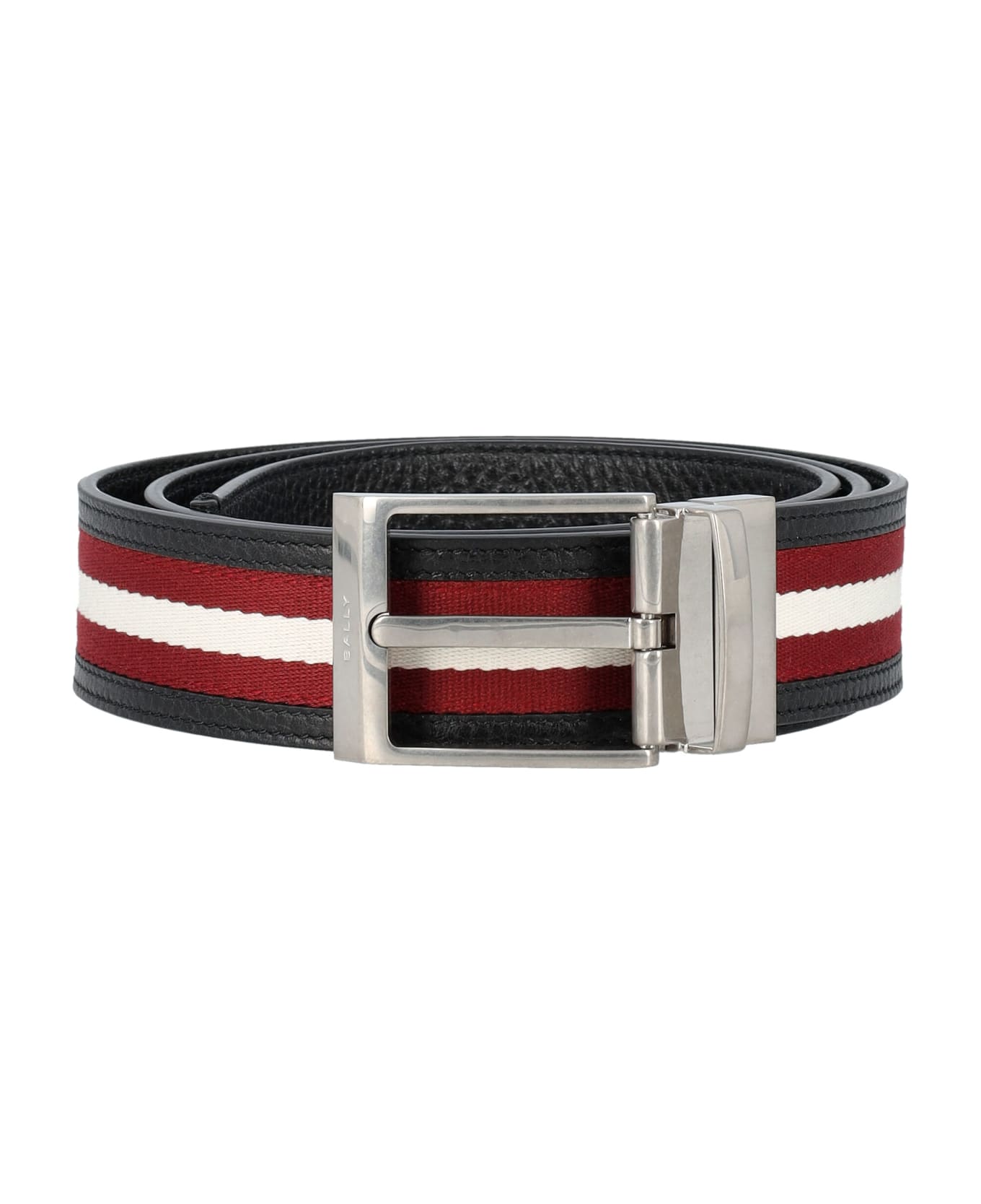 Bally Shiffie 35 Belt - BLACK+RED/BONE+PALL ベルト