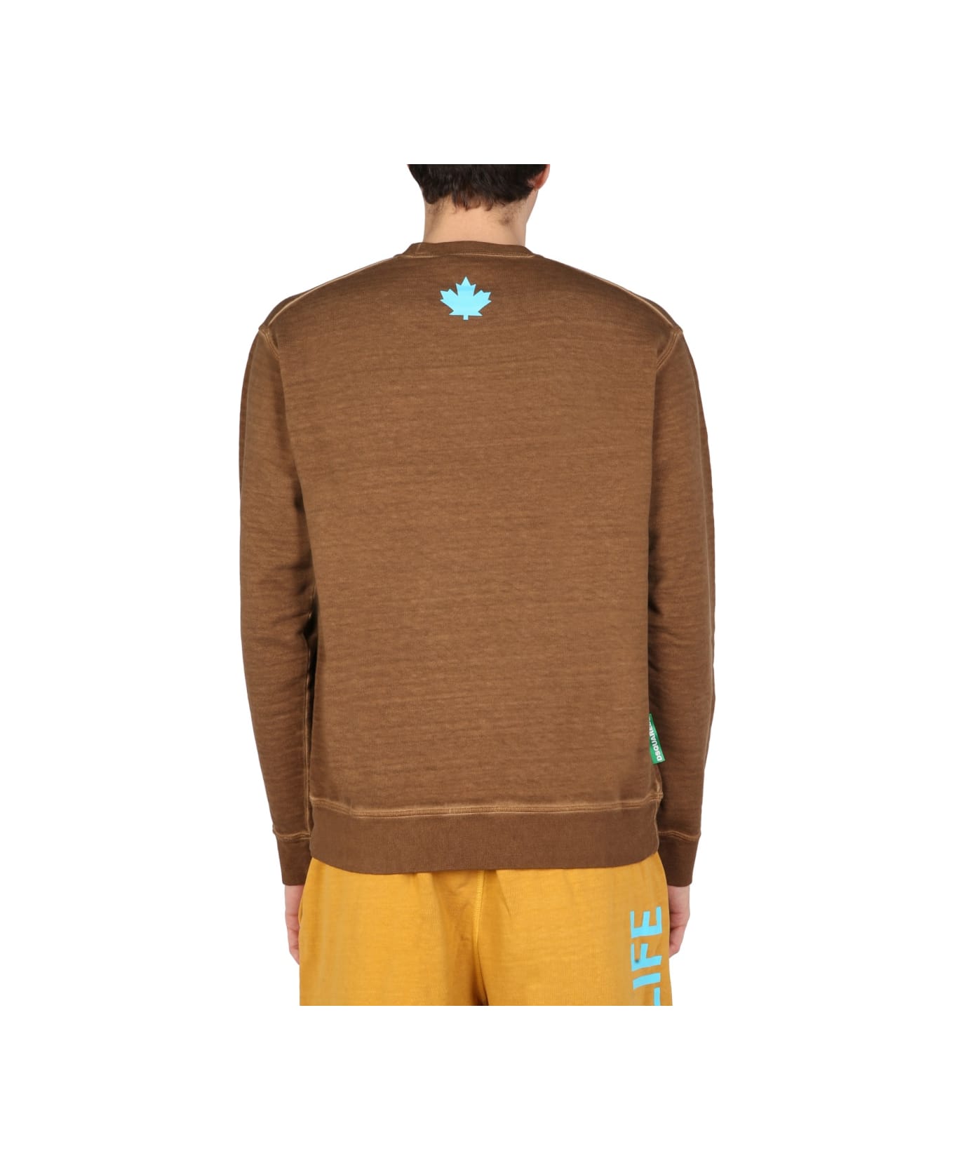 Dsquared2 "one Life One Planet" Sweatshirt - BROWN