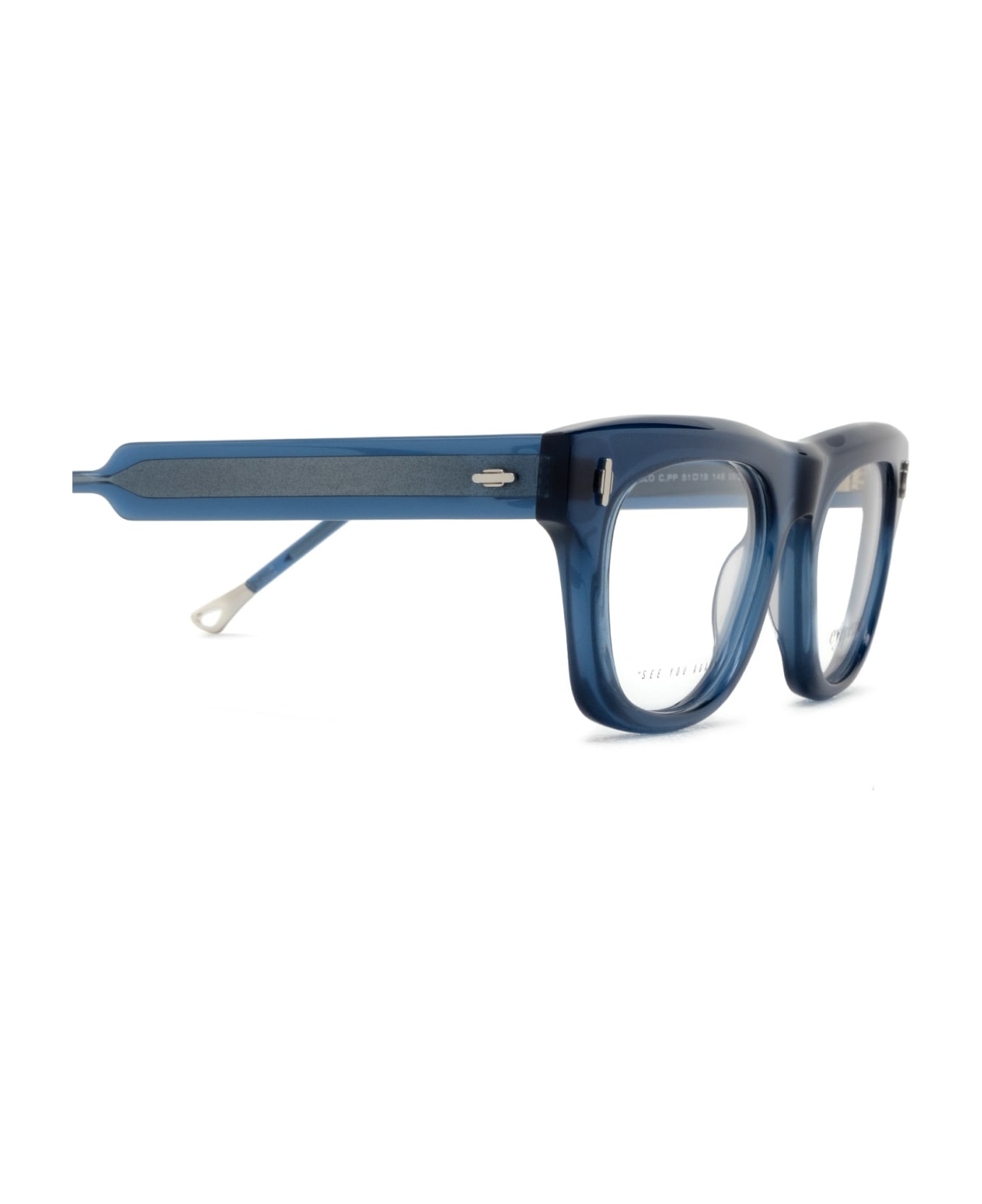 Eyepetizer Marcello Transparent Blue Glasses - Transparent Blue