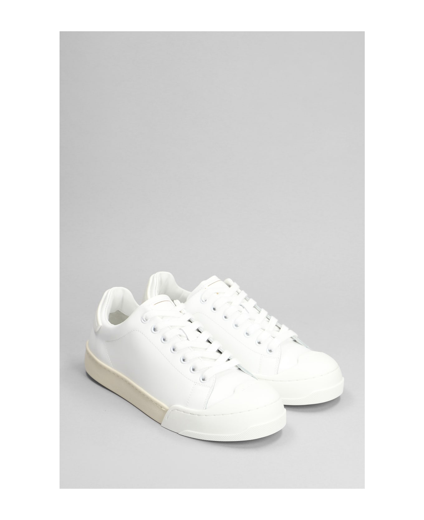 Marni Sneakers In White Leather - WHITE スニーカー