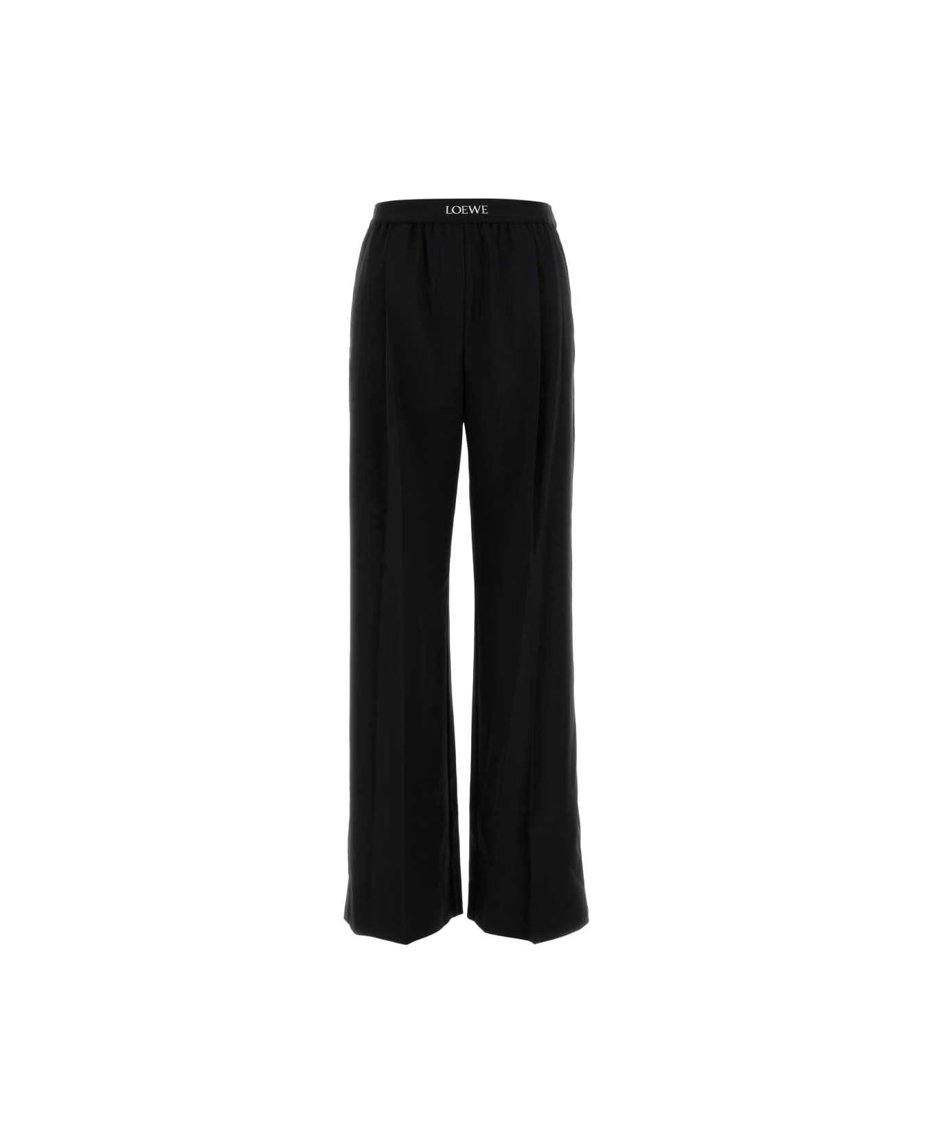 Loewe Black Wool Pant - BLACK