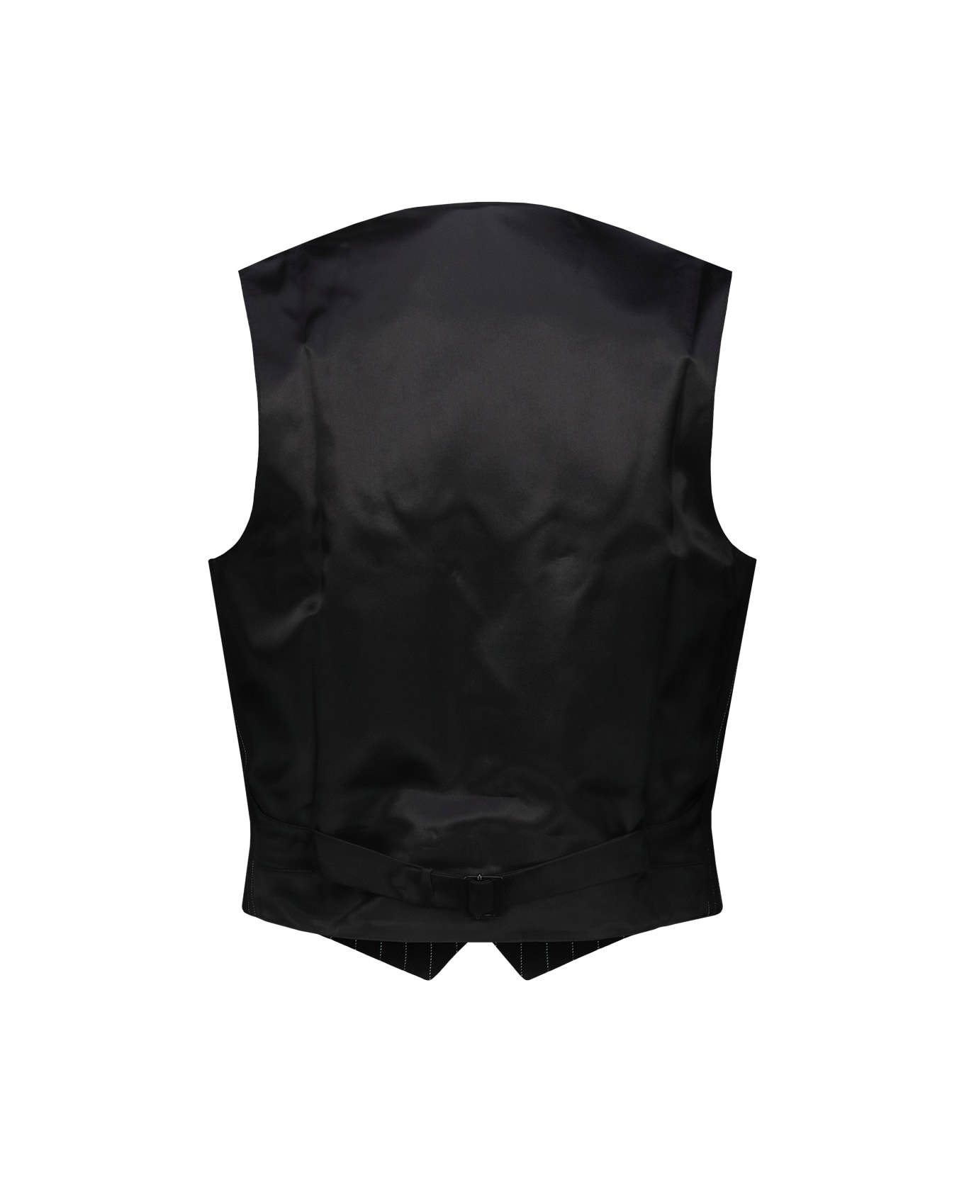 WARDROBE.NYC Classic Waistcoat Pinstripe - Bps Black Pinstripe