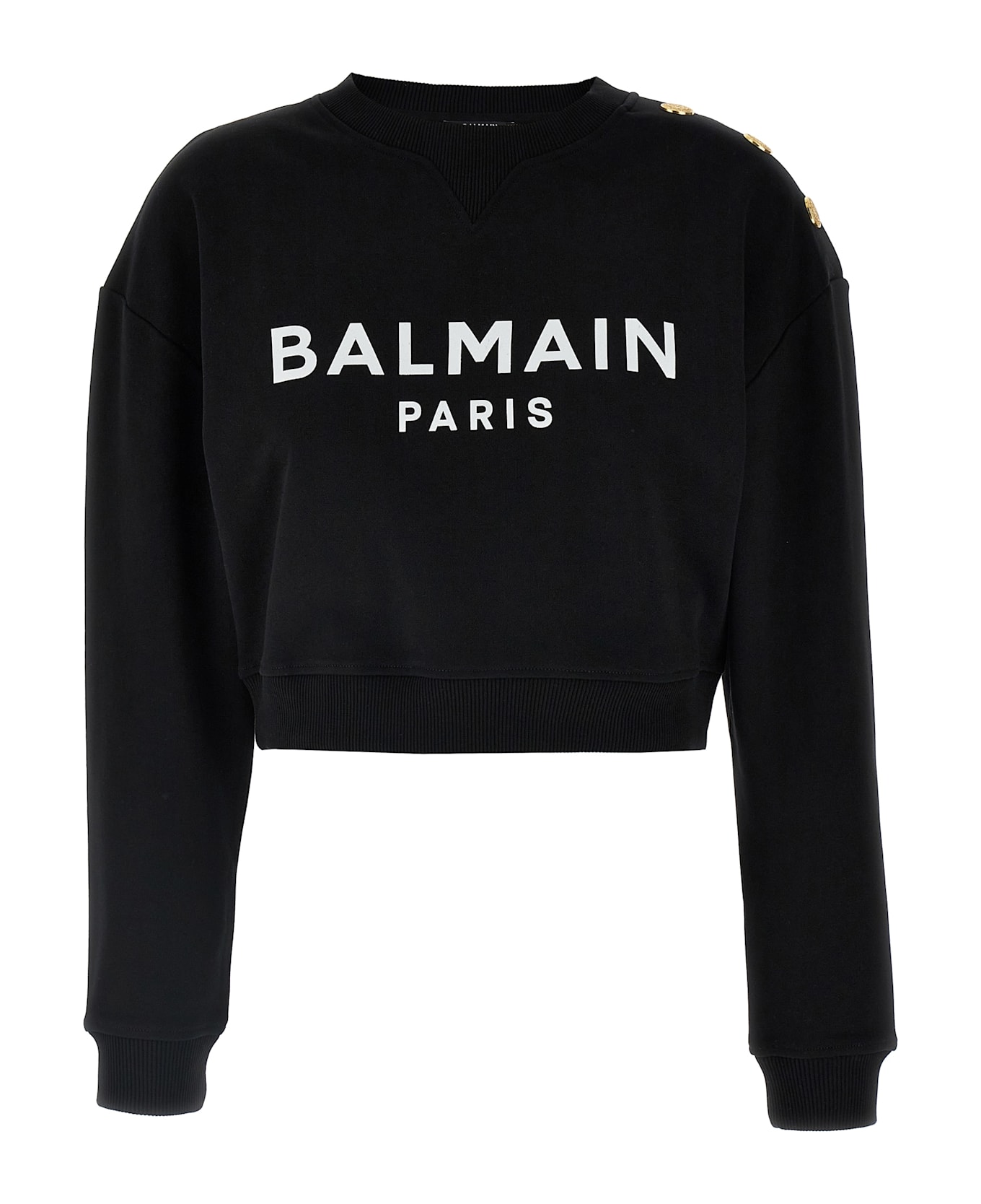 Balmain Logo Sweatshirt - White/Black