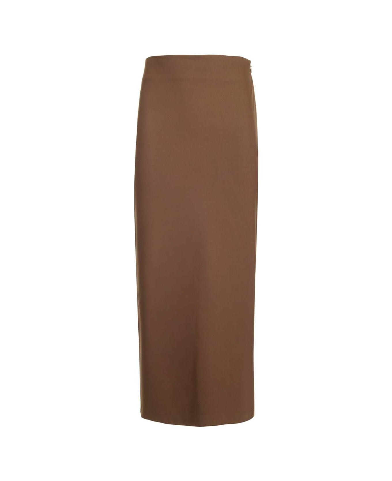 Loulou Studio Midi Pencil Skirt - Brown