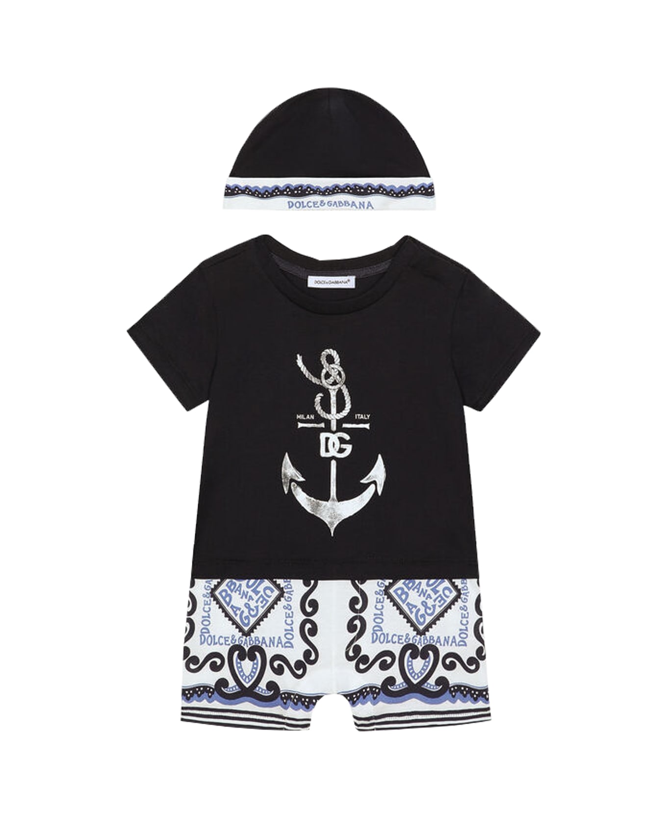 Dolce & Gabbana 2 Piece Gift Set Navy Print Jersey - Multicolor アクセサリー＆ギフト