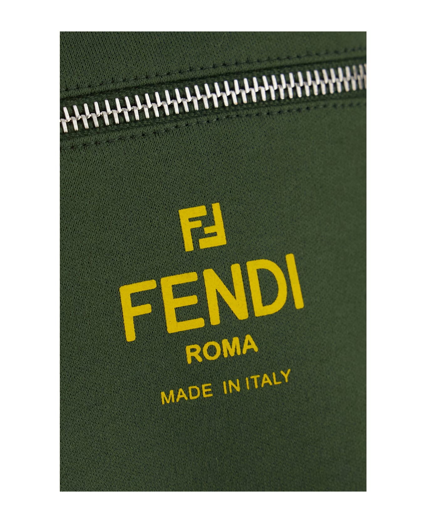 Fendi Olive Green Cotton T-shirt - Verde