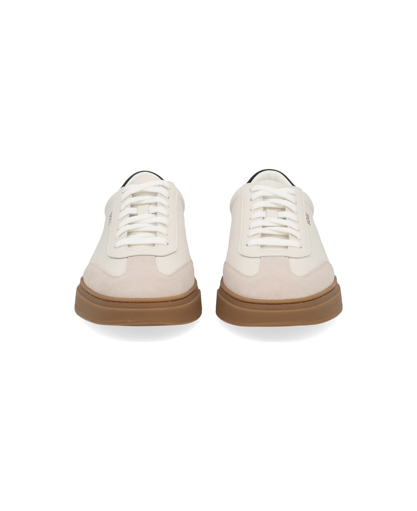 Hugo Boss Leather Sneaker - WHITE