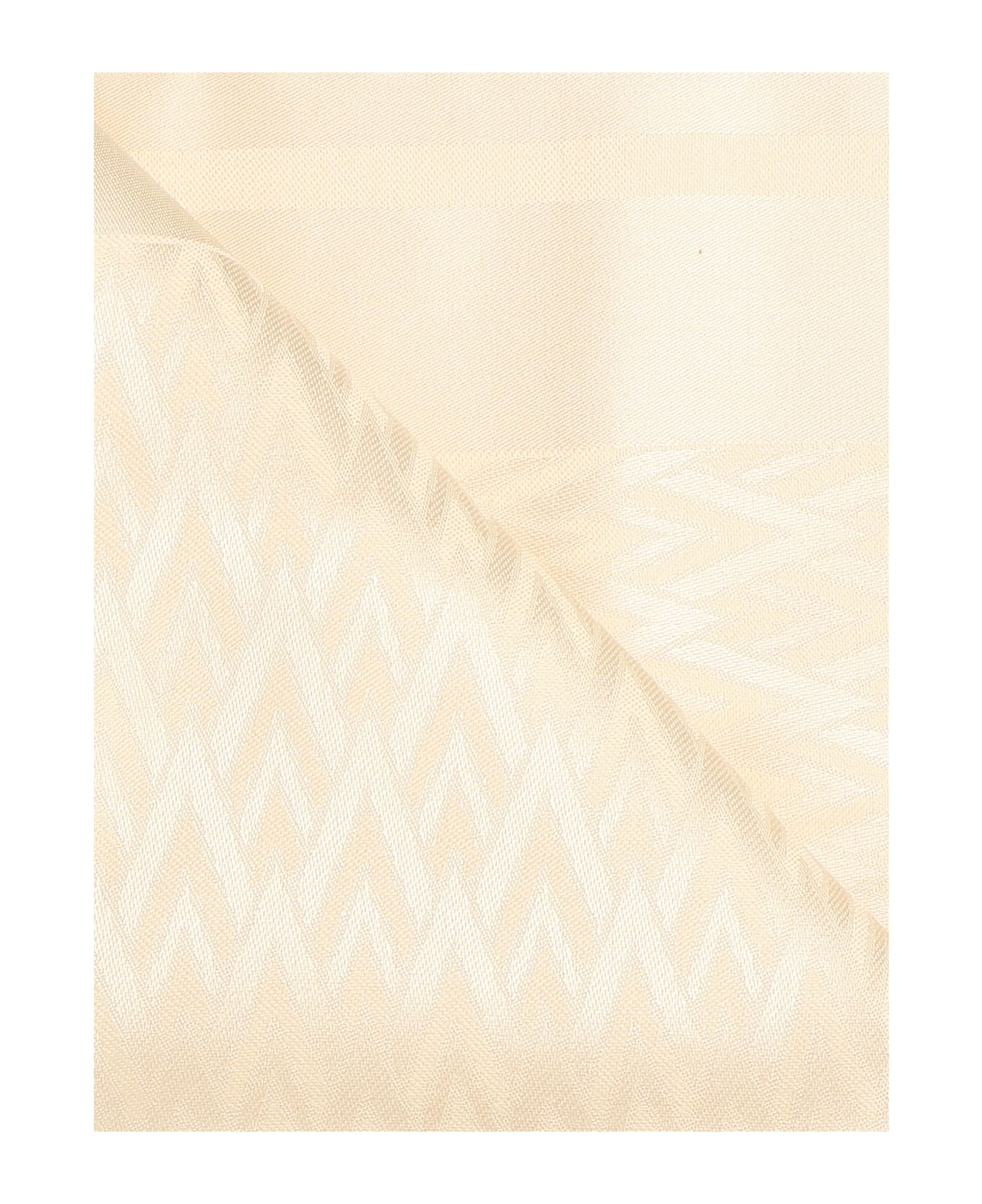 Valentino Garavani Toute La V Shawl In Silk And Wool - White
