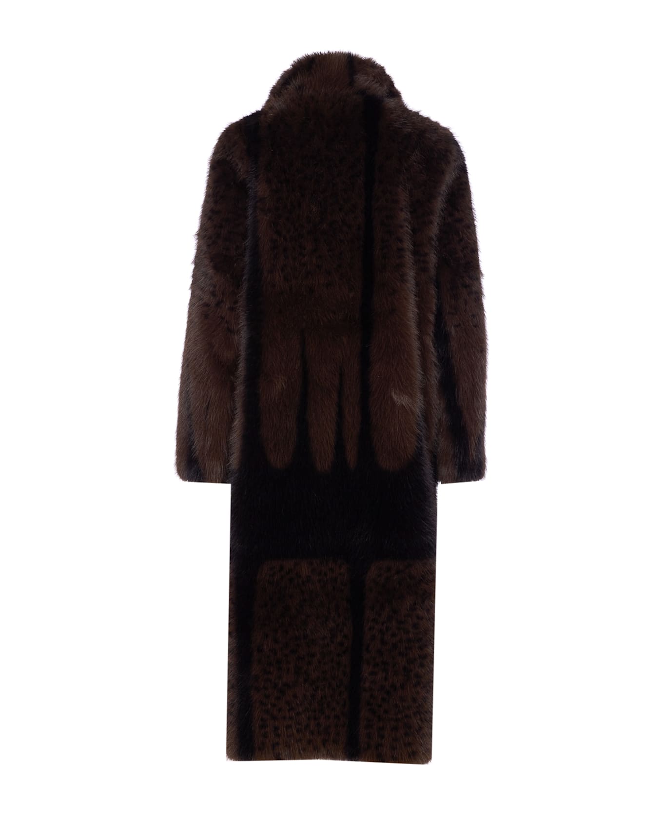 S.W.O.R.D 6.6.44 Faux Fur Coat - Brown
