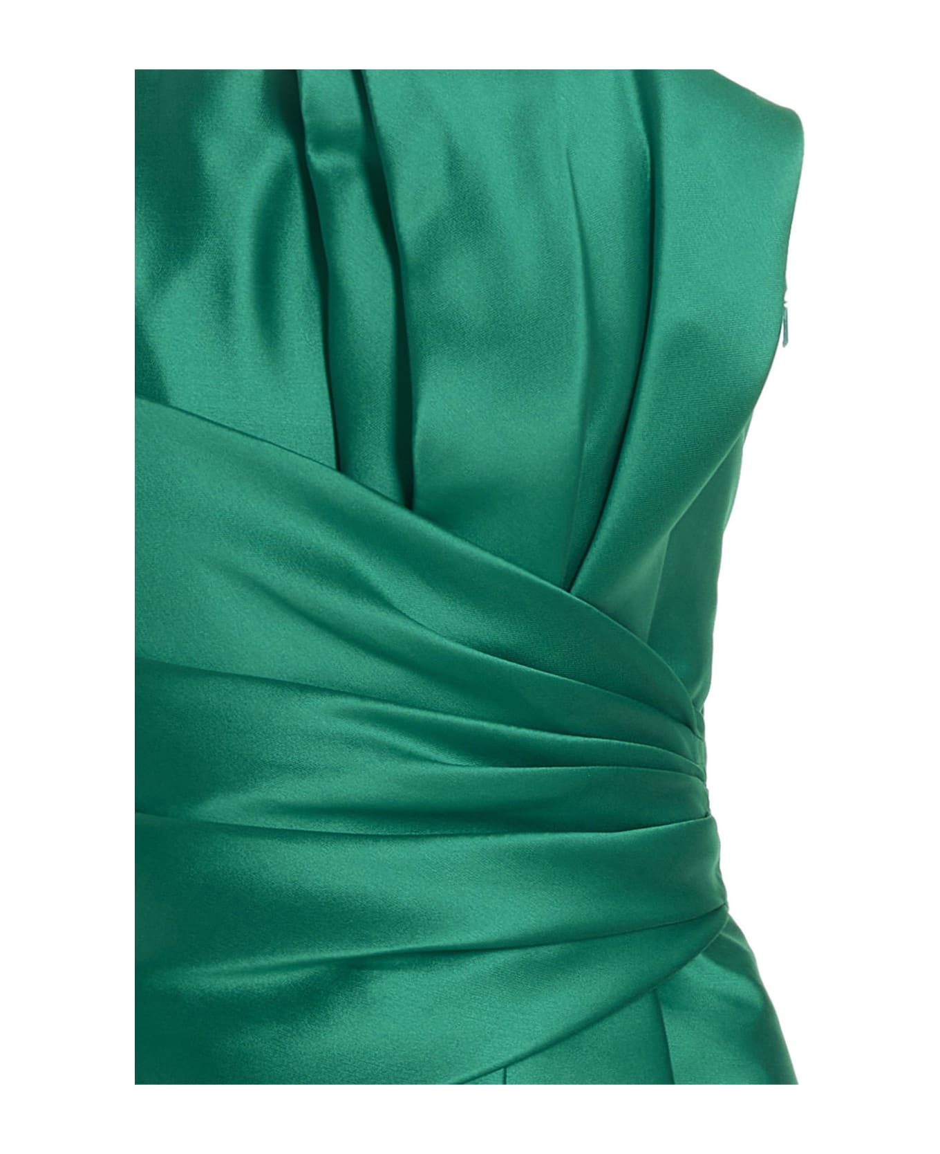Alberta Ferretti Mikado Maxi Dress - Green
