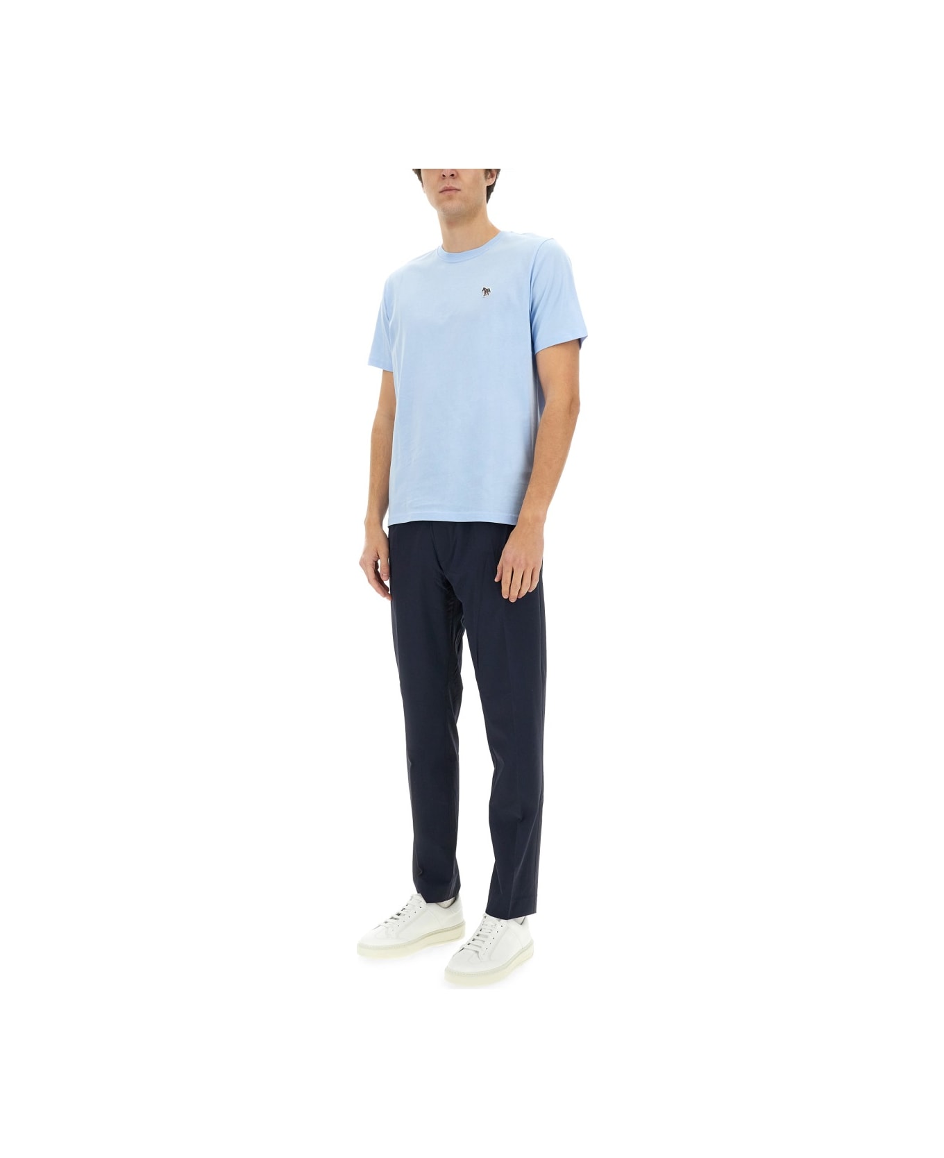 PS by Paul Smith Zebra Patch T-shirt - AZURE