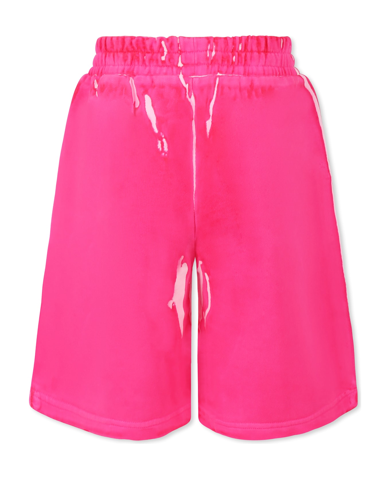 Little Marc Jacobs Fuchsia Trousers For Girl With Logo - Fuchsia