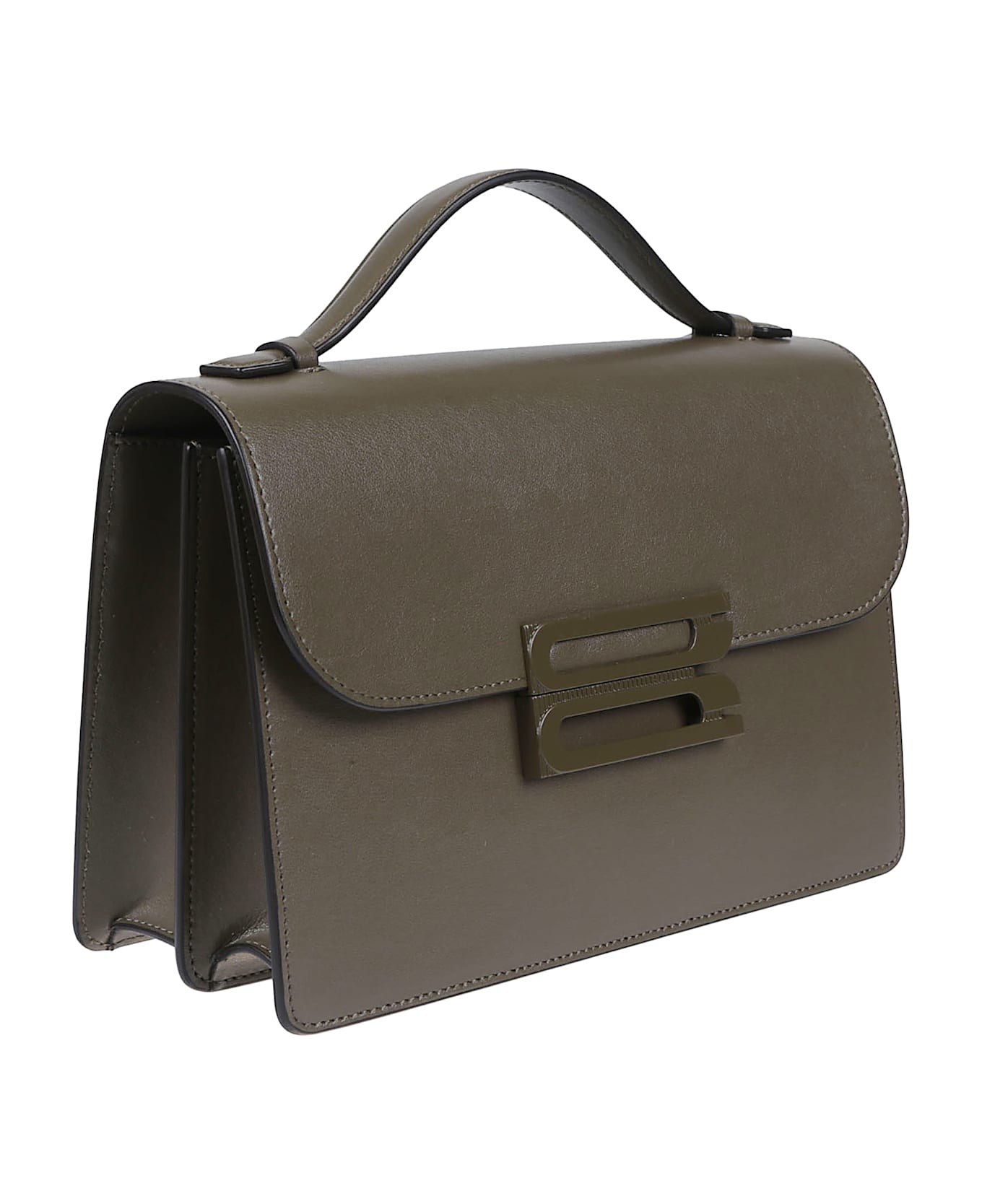 Victoria Beckham Tonal Buckle The Dorian Bag - Dark Khaki