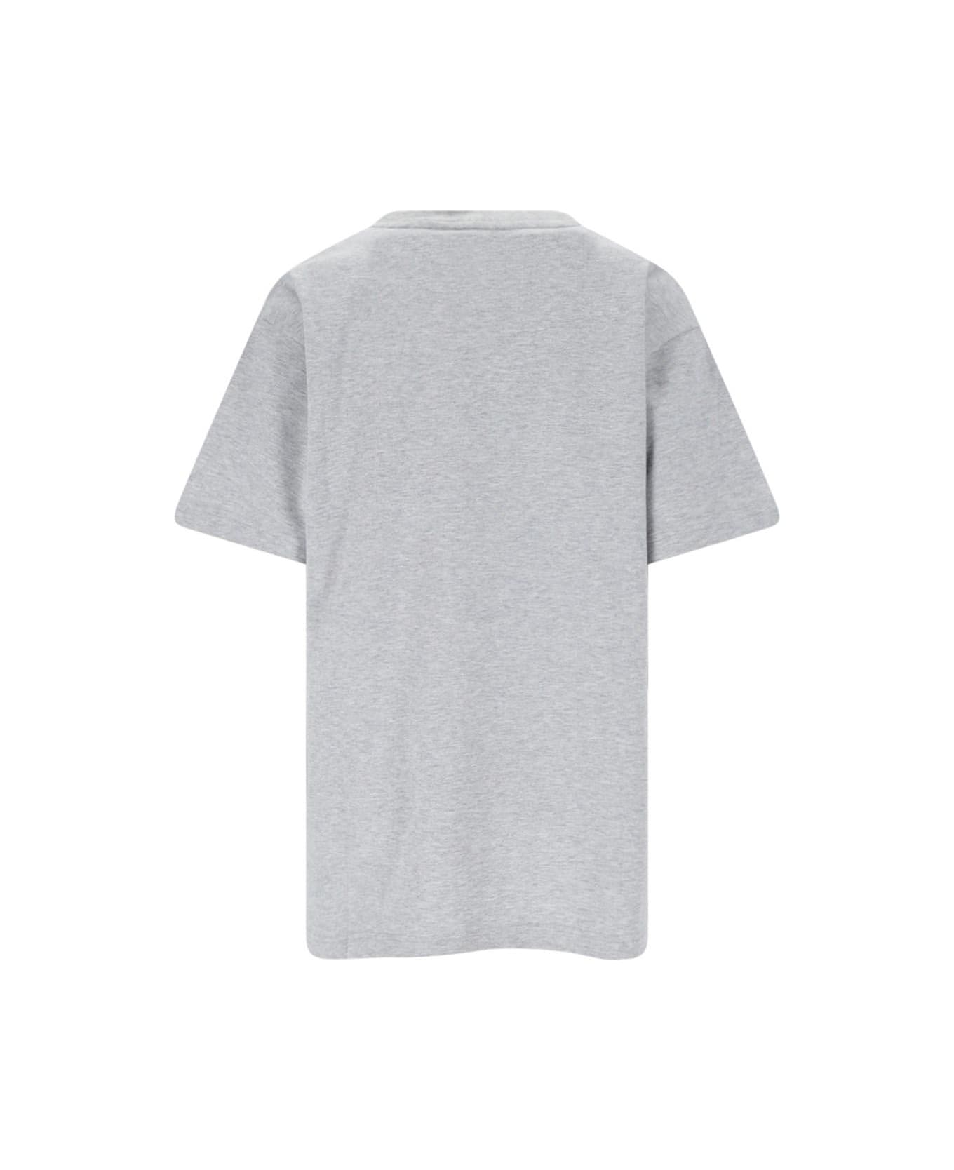 Gucci Logo T-shirt - Grey Melange