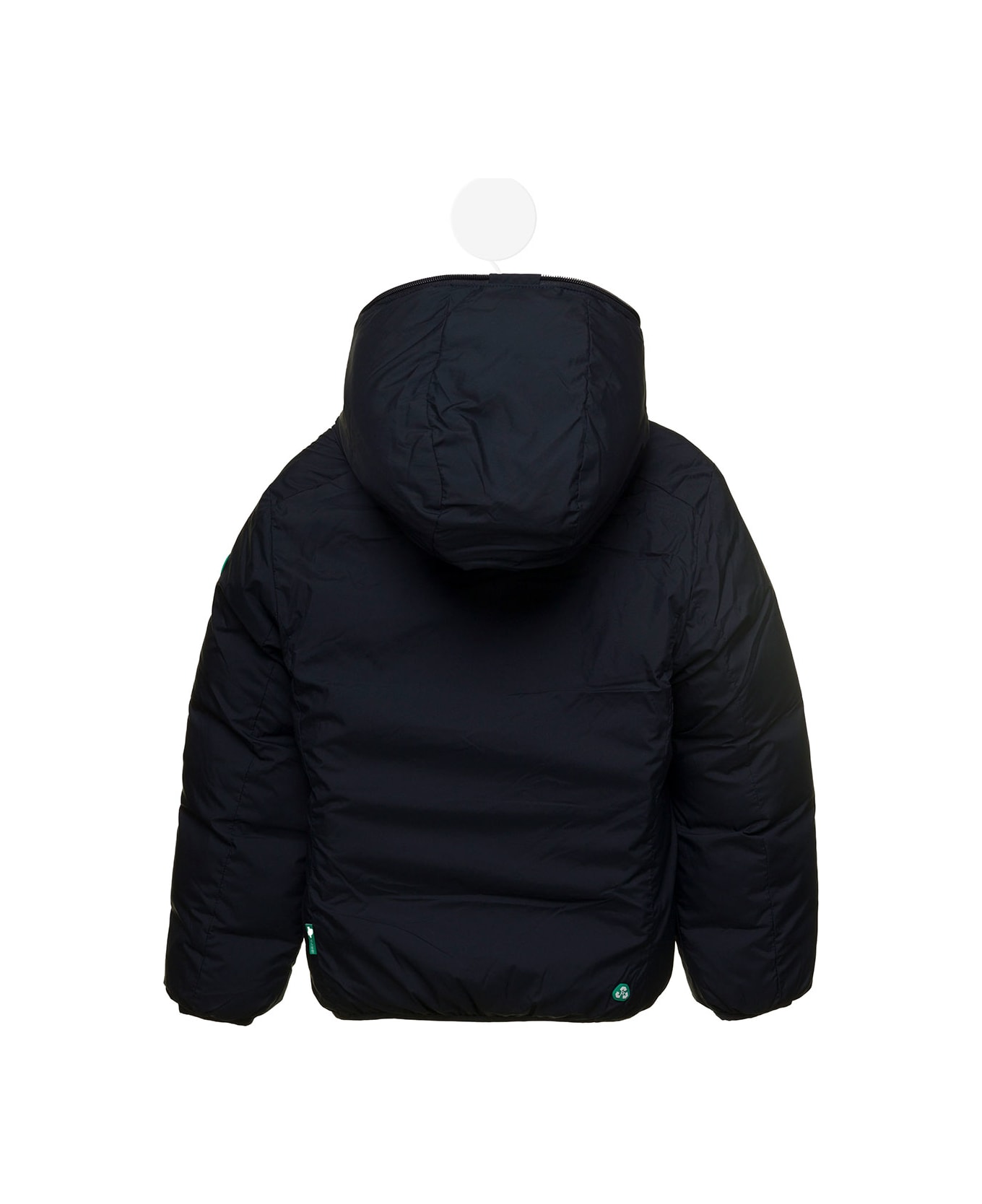 Save the Duck Reversible Hooded Tom Save The Duck Kids Boy's Blue Puffer Jacket - Blu コート＆ジャケット