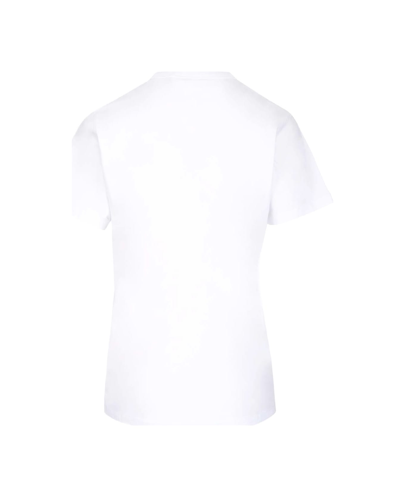 Maison Kitsuné T-shirt 'maison Kitsun?' - M186 WHITE/BLACK