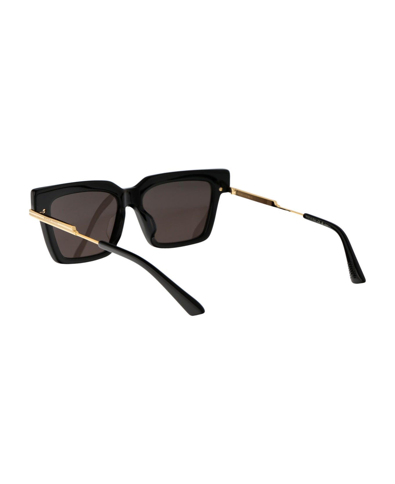 Bottega Veneta Eyewear Bv1242s Sunglasses - 001 BLACK GOLD GREY