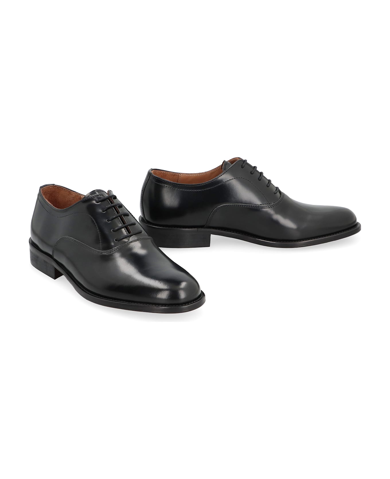 Bruno Magli Leather Lace-up Shoes - black