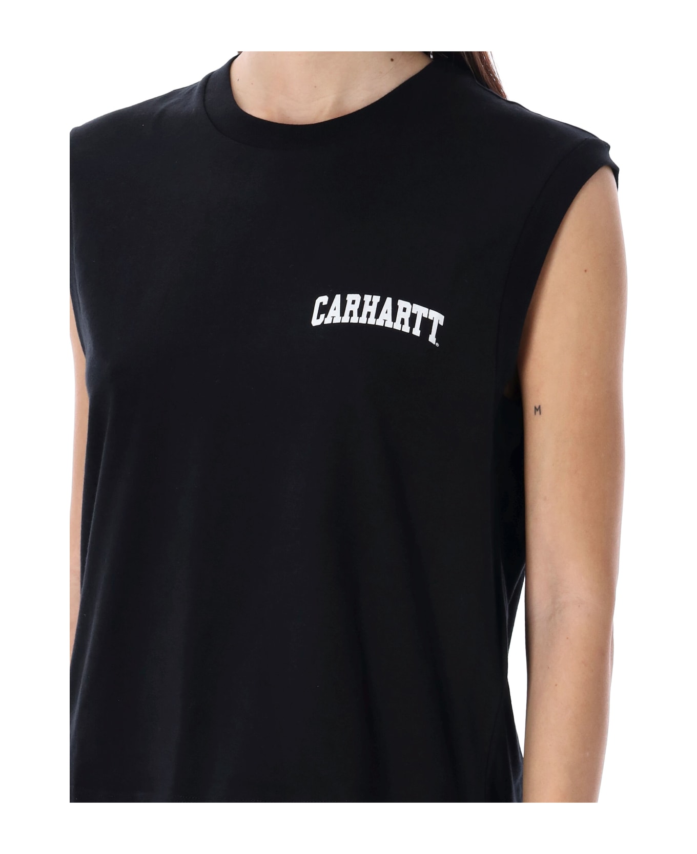 Carhartt University Script A-shirt - BLACK タンクトップ