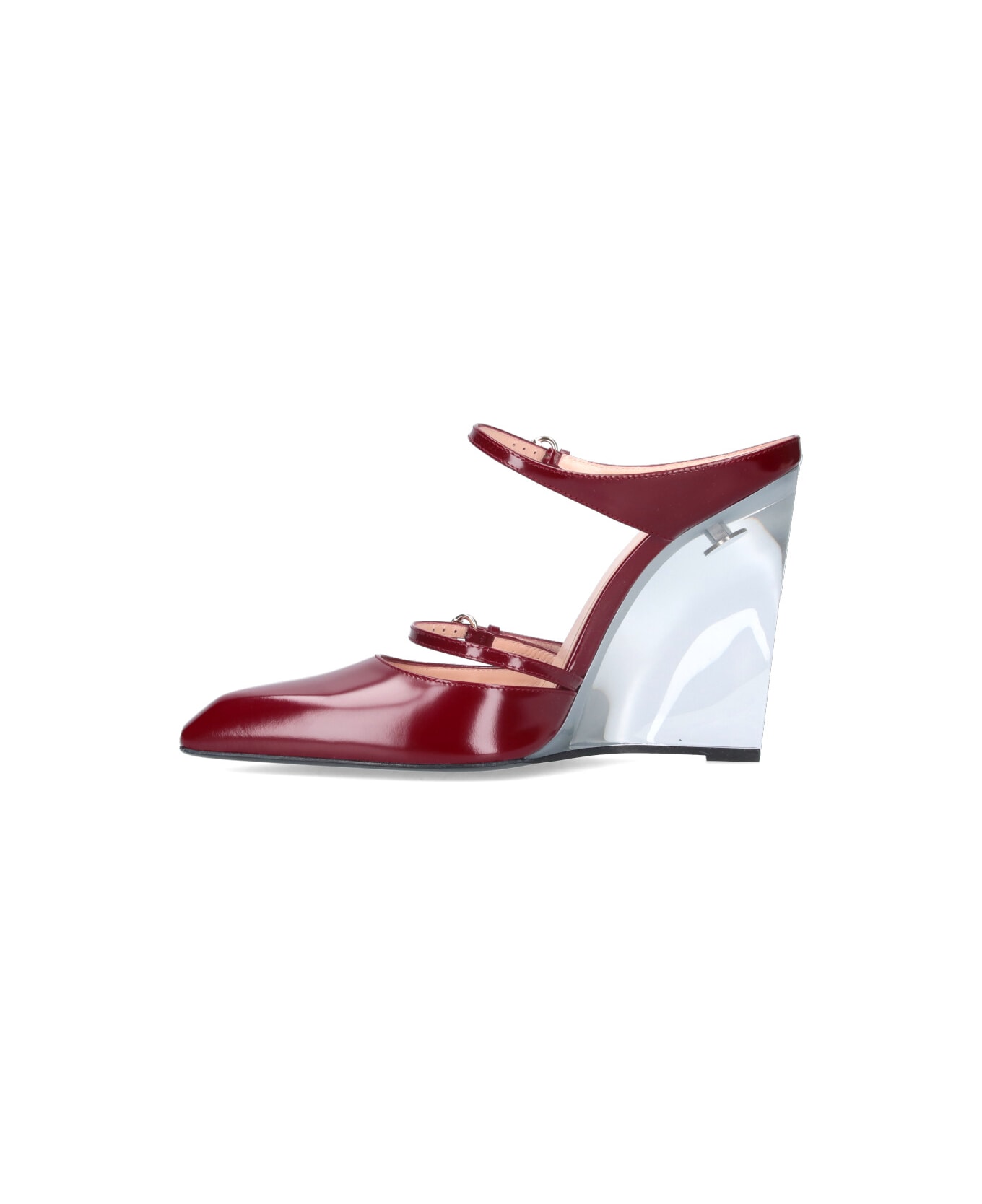Gucci Wedge Sabots - Red