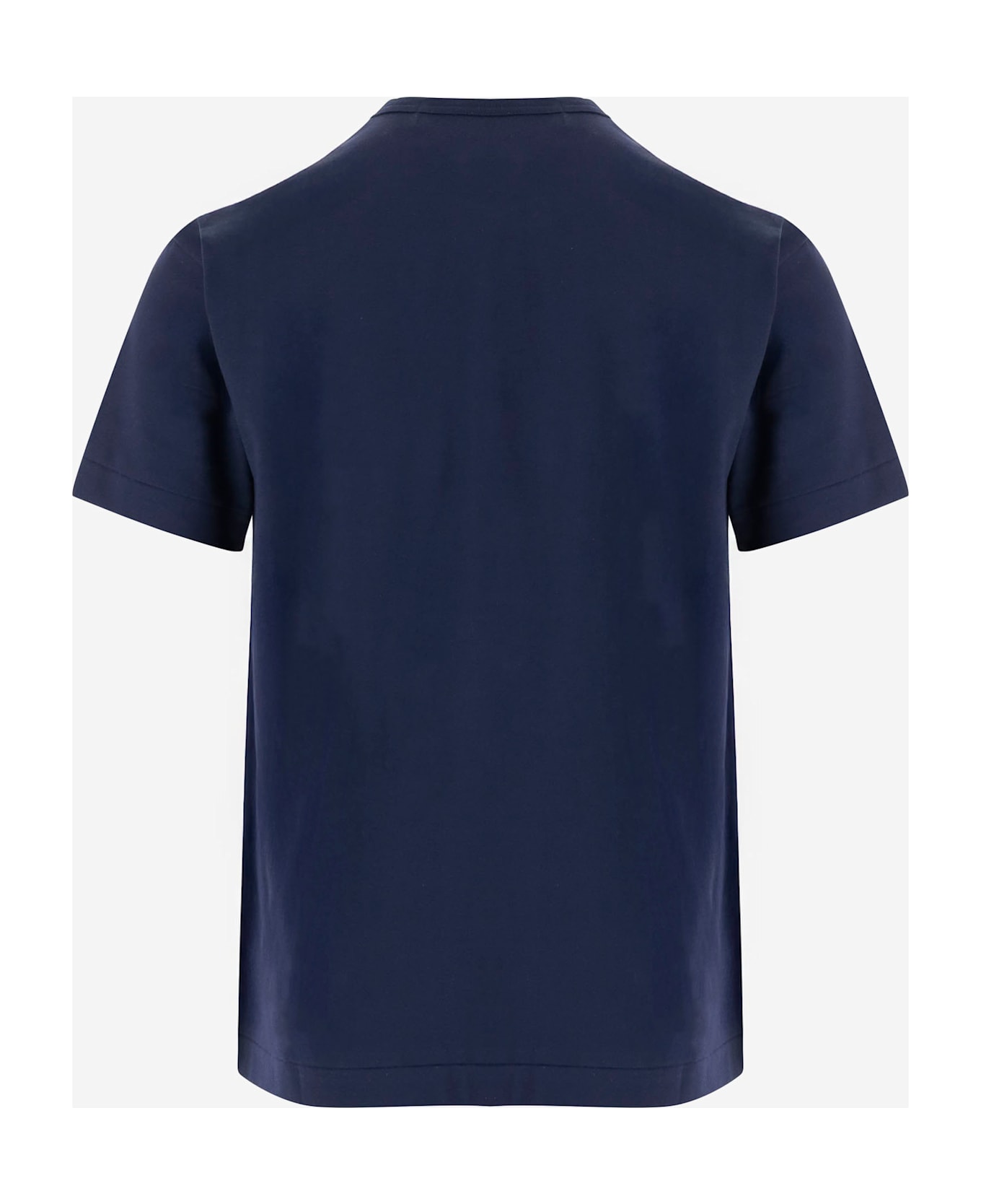 Comme des Garçons Play Cotton T-shirt With Logo - Blue
