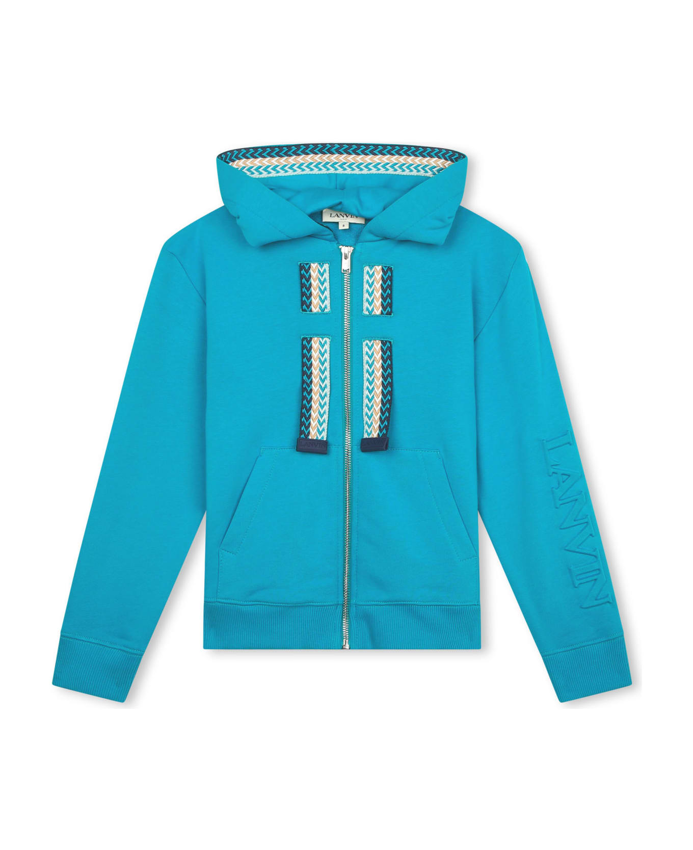 Lanvin Felpa Con Logo - Light blue