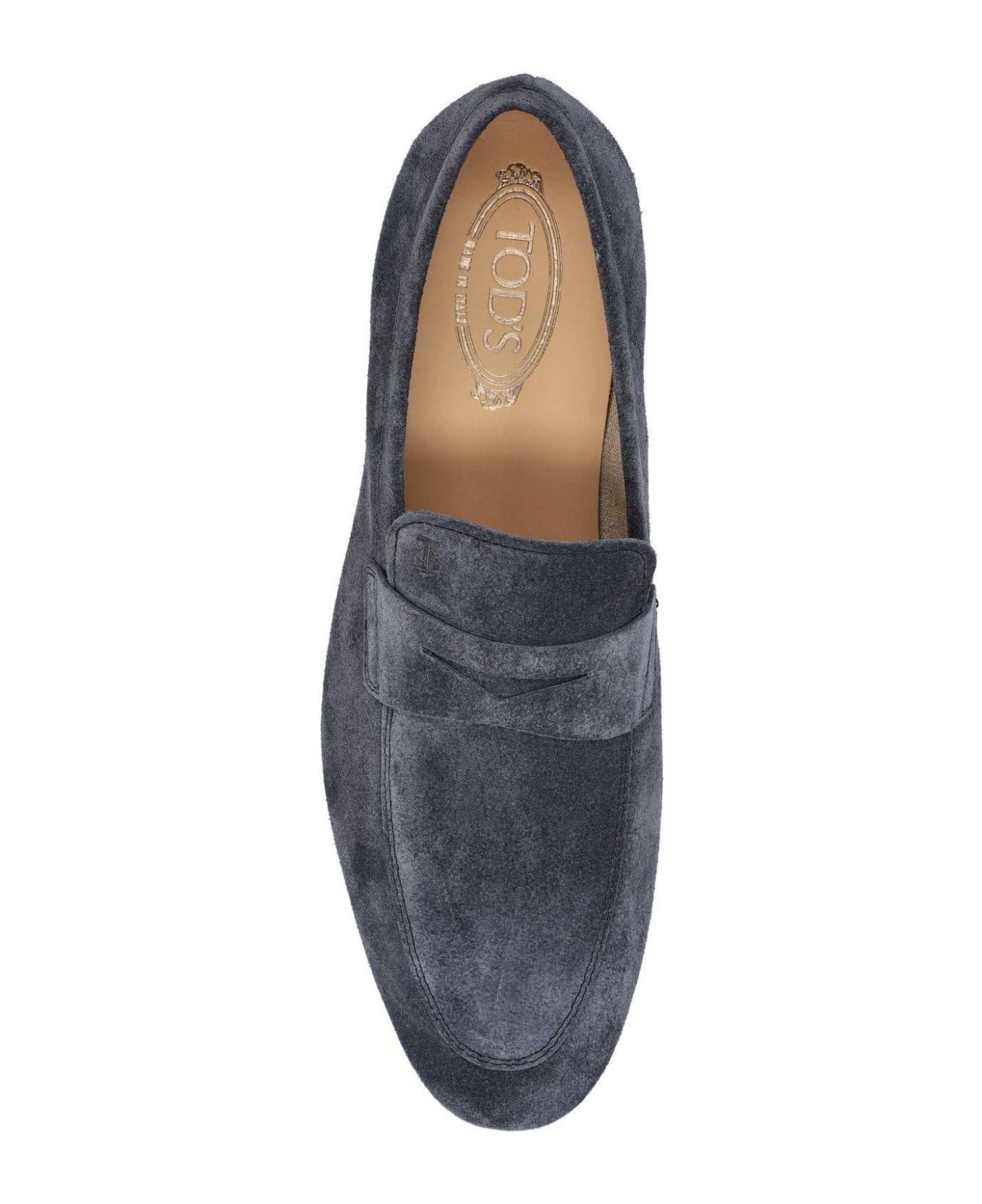 Tod's Almond Toe Slip-on Loafers - Blue