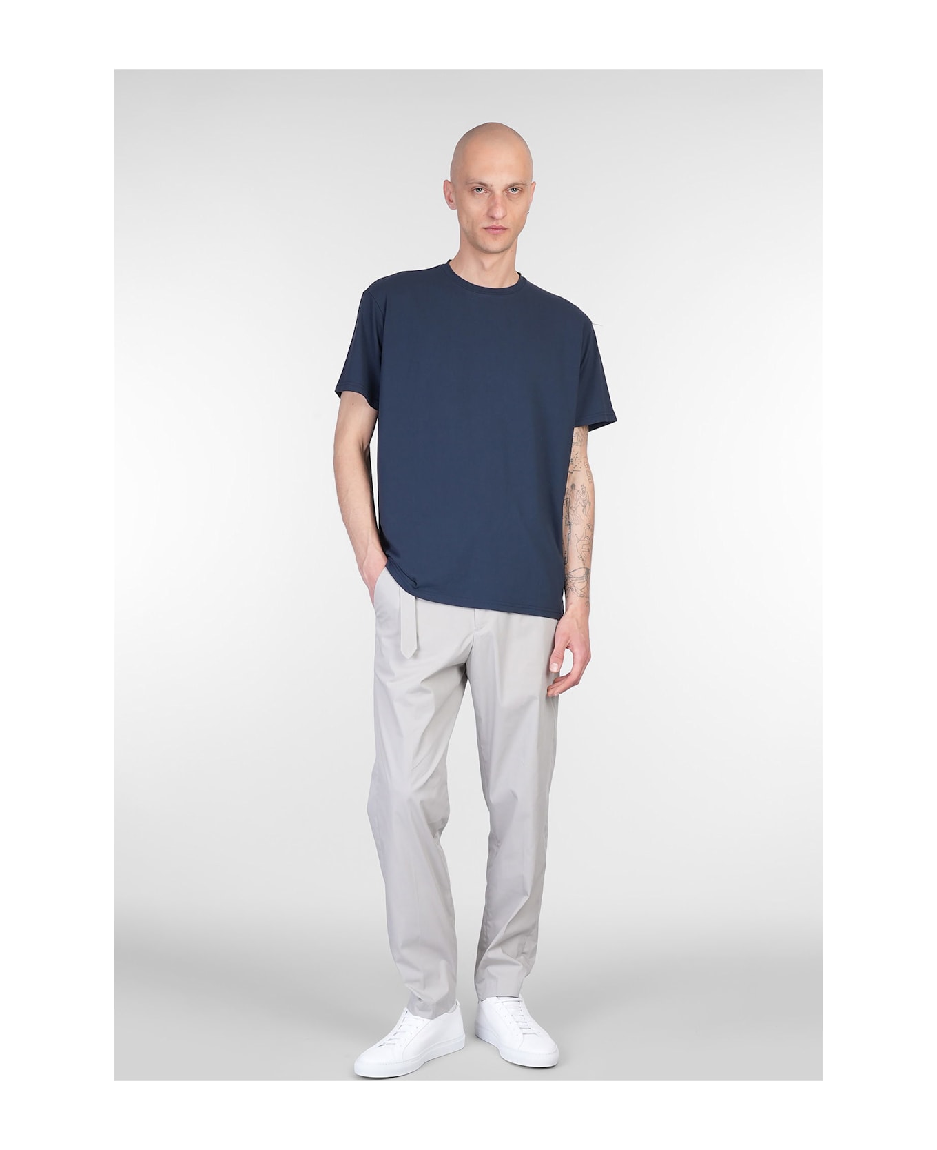 Low Brand B150 T-shirt In Blue Cotton - blue