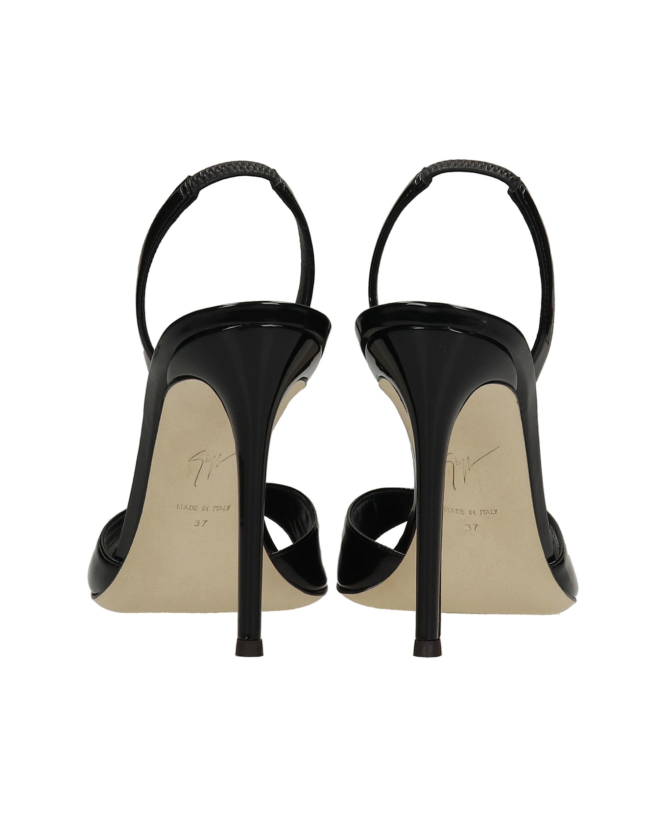 Giuseppe Zanotti Lilibeth Sandals In Black Patent Leather - black